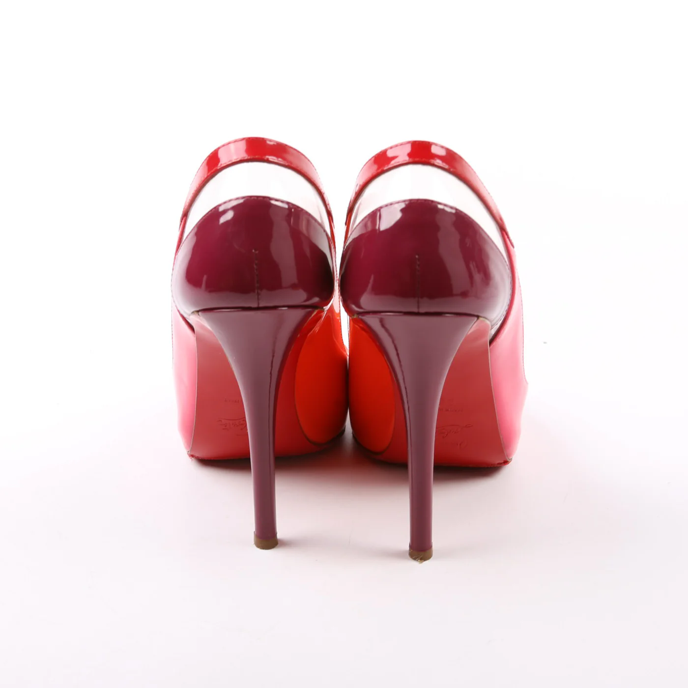 Technicatina 120 Patent/PVC Open Toe Pumps Size 39.5 - Image 5