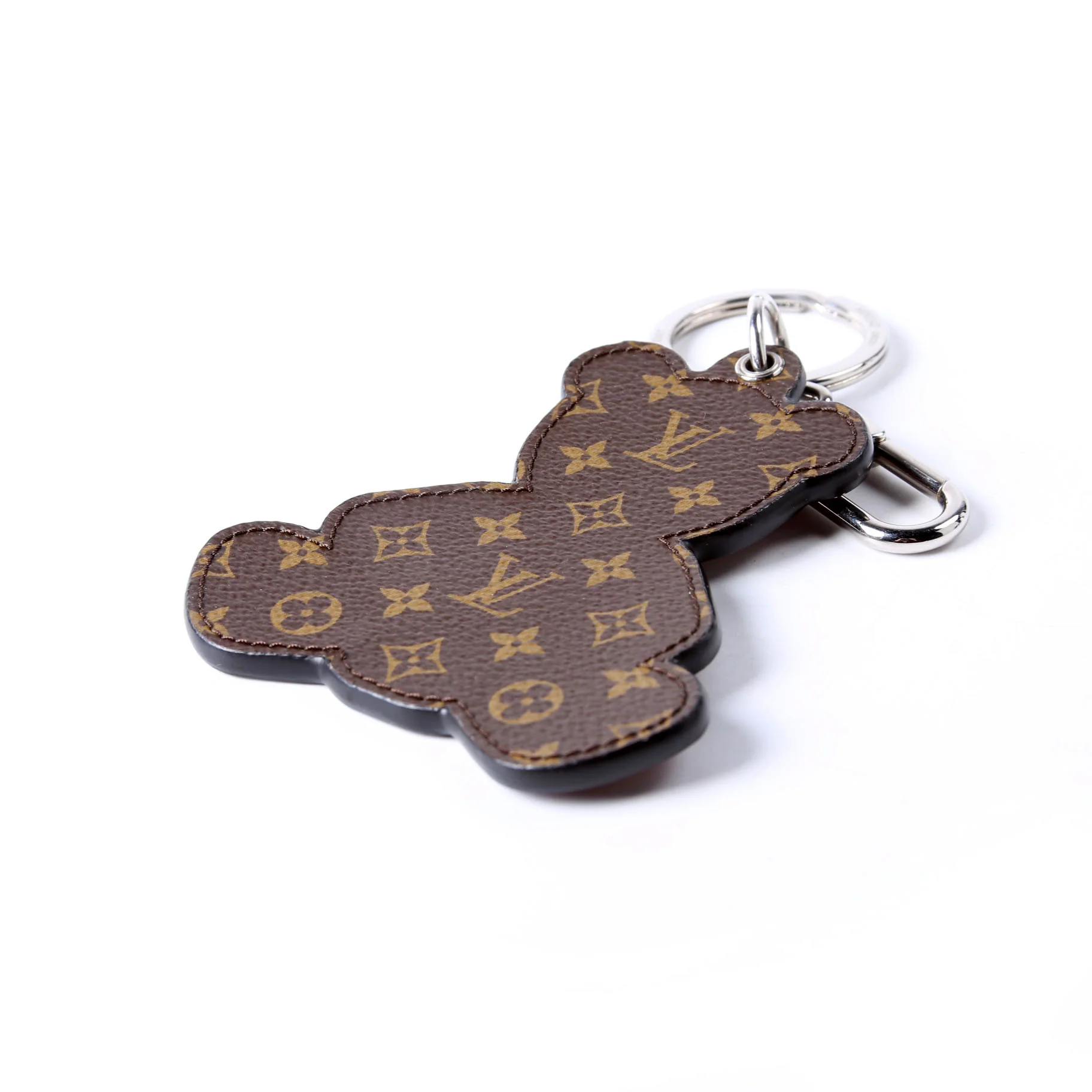 Teddy Bear Key Ring Bag Charm Brown/Black - Image 4
