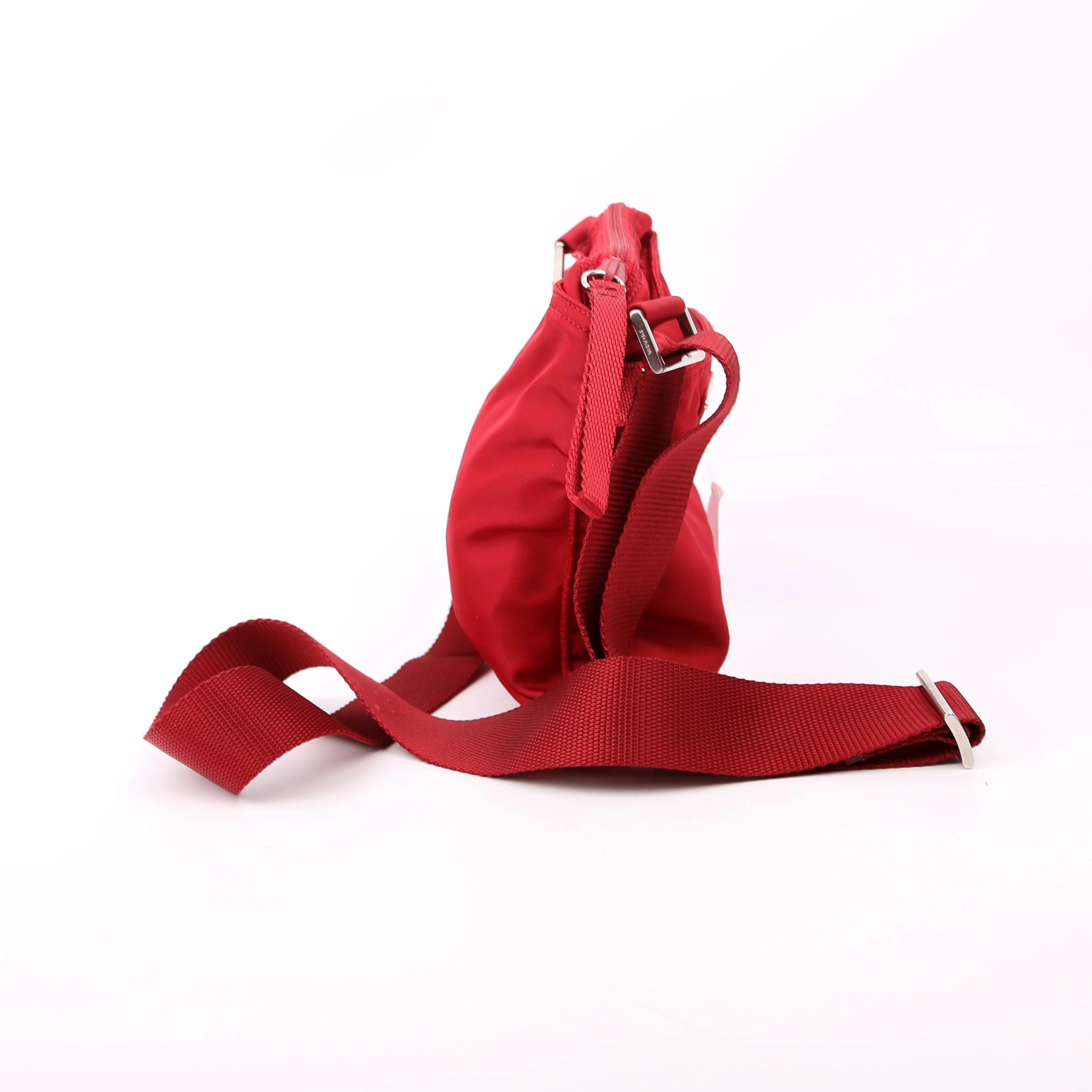 Tessuto Nylon Mini Crossbody Red - Image 3