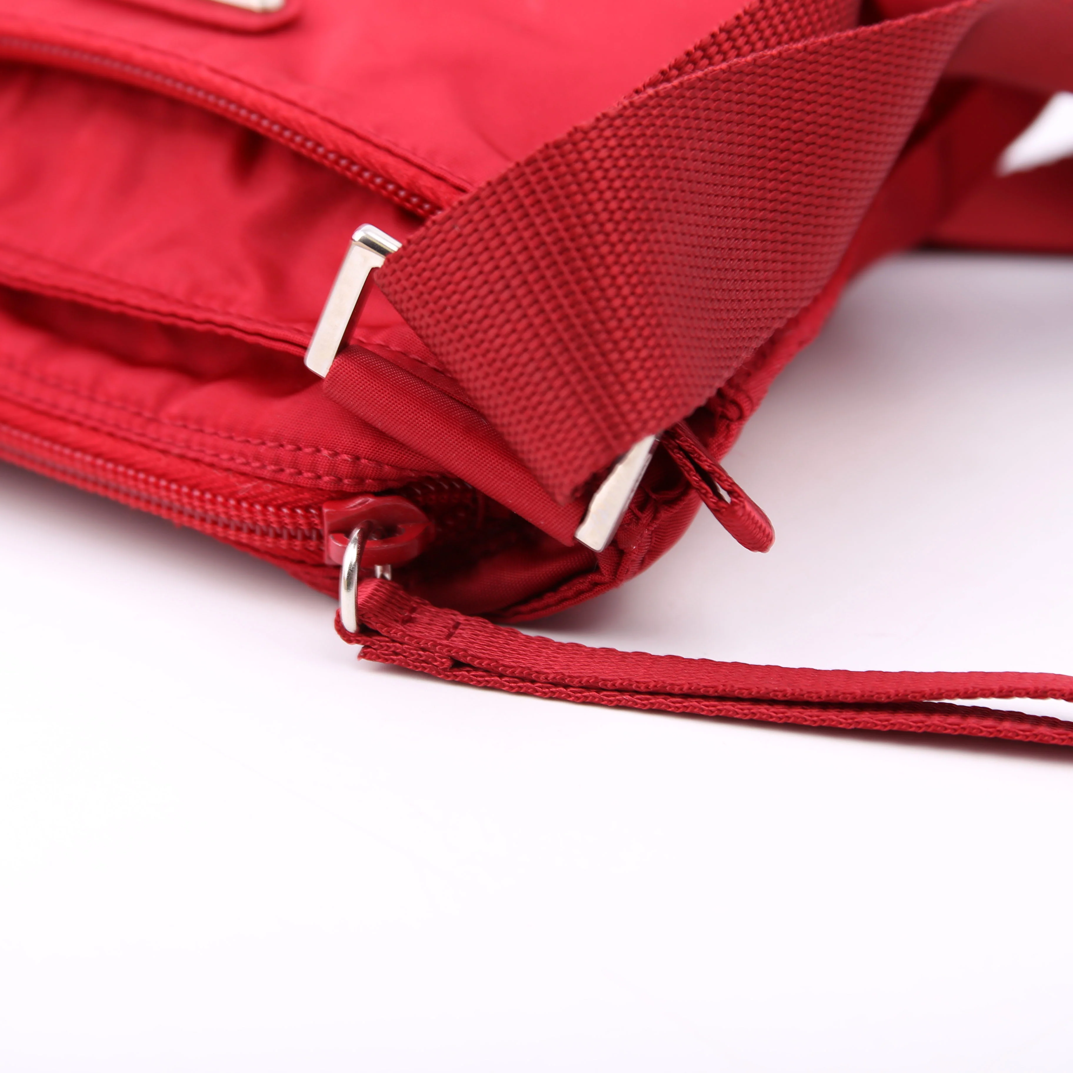 Tessuto Nylon Mini Crossbody Red - Image 9