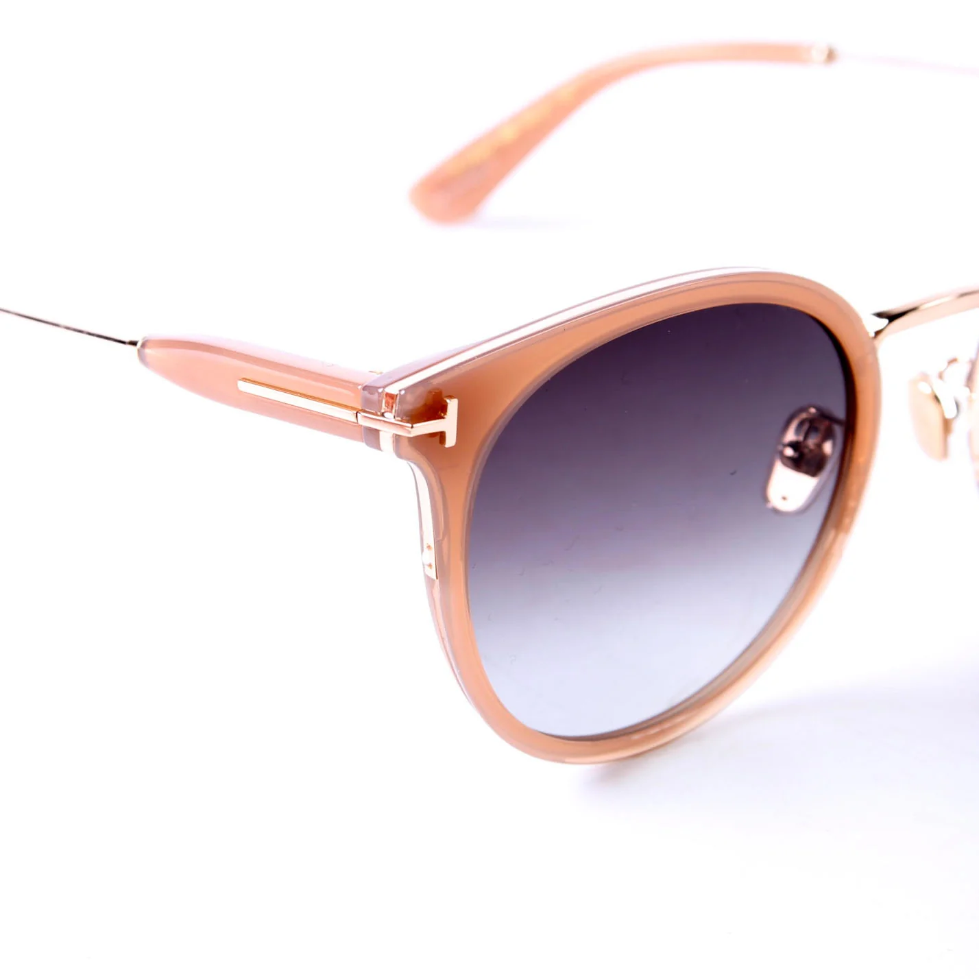 TF1244-K Round Sunglasses Brown - Image 8