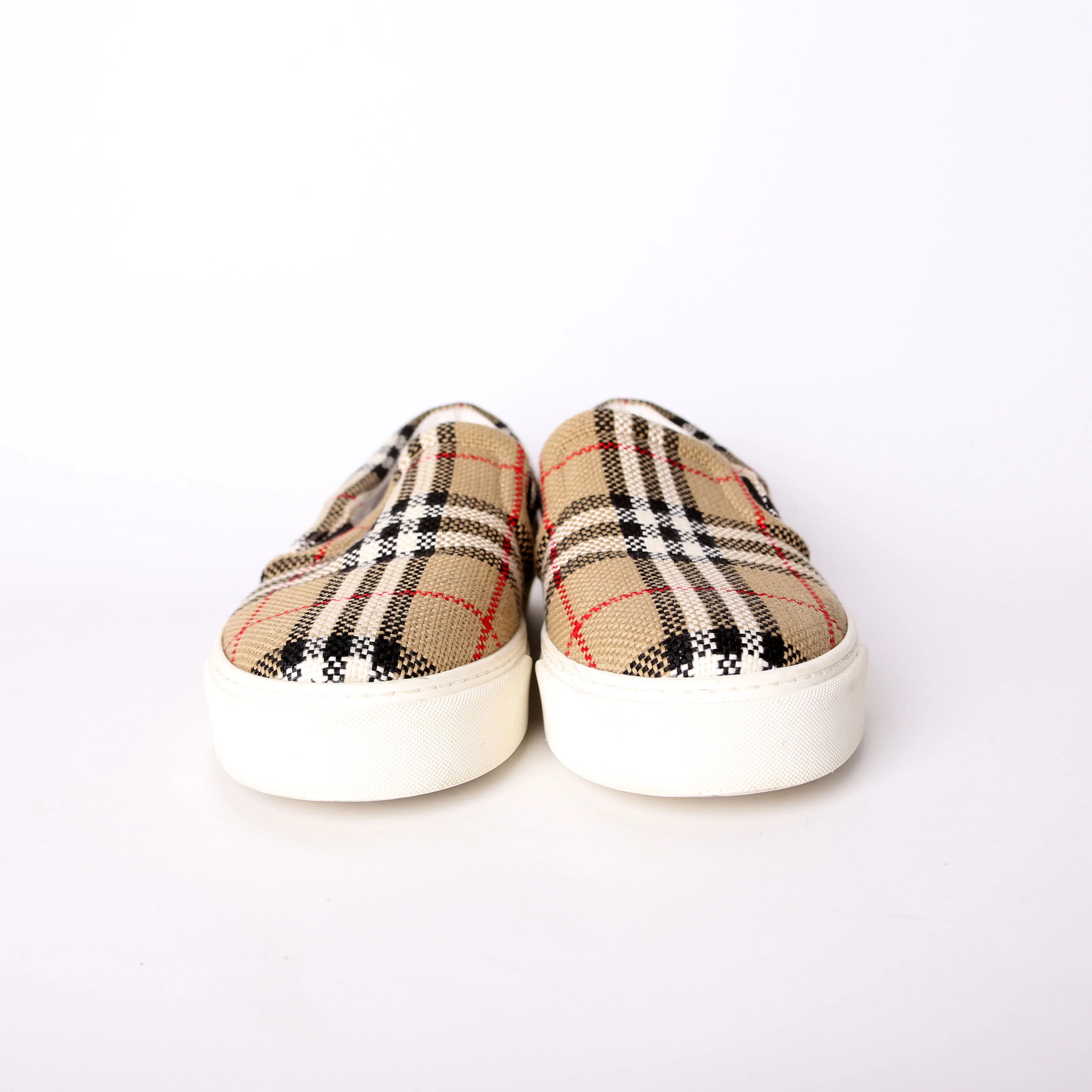 Thompson Knitted Vintage Check Slip On Sneakers Size 38 - Image 2