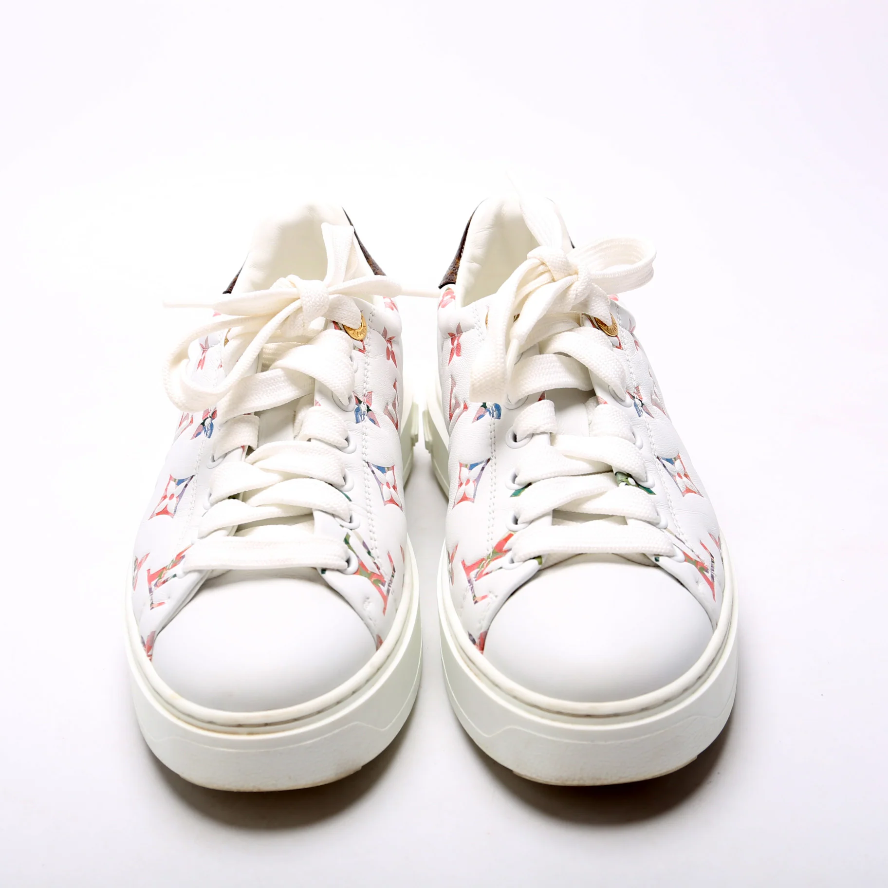 Time Out Floral Sneakers Lambskin Size 36 - Image 2