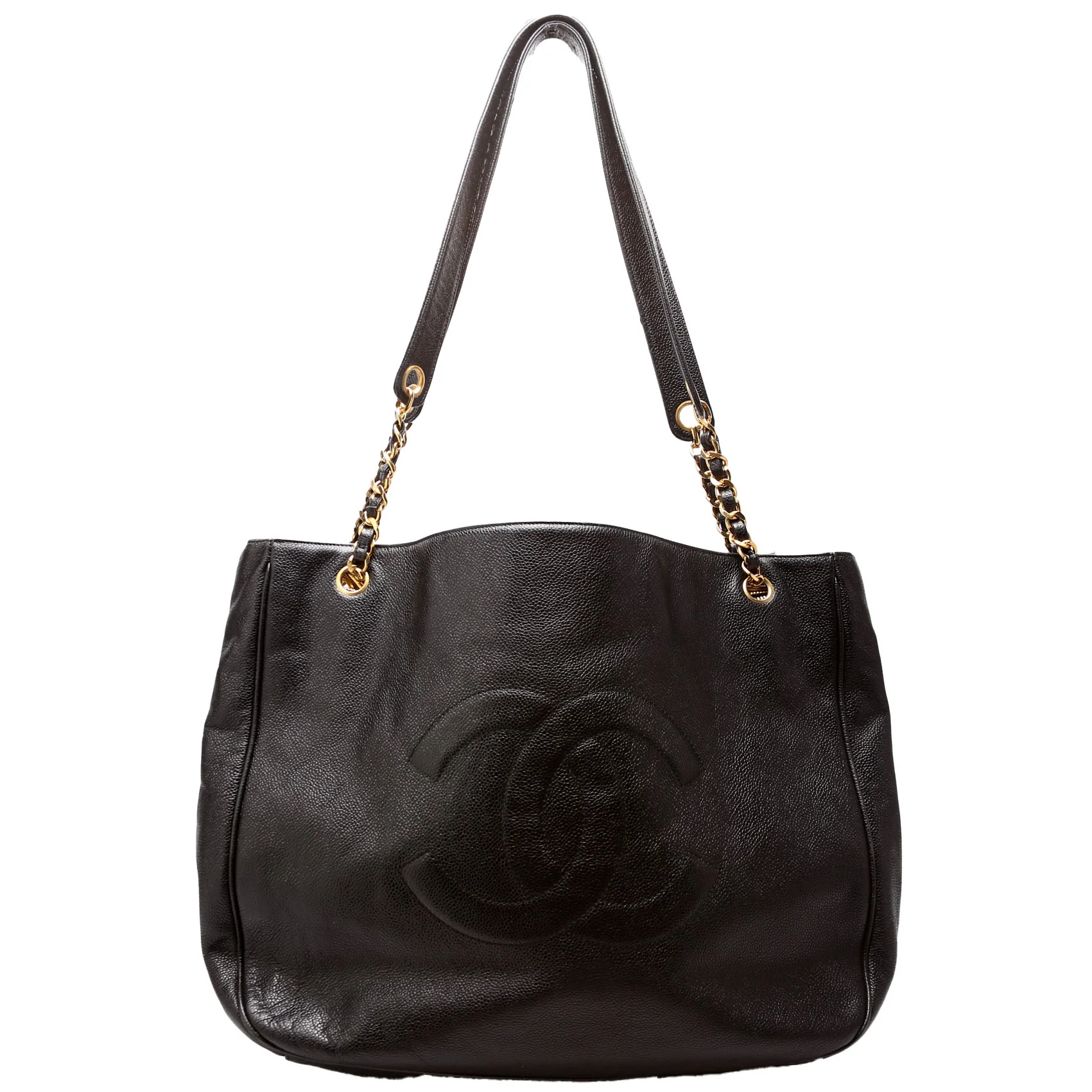 Timeless CC Extra Large Jumbo Shopper Caviar 3m Black