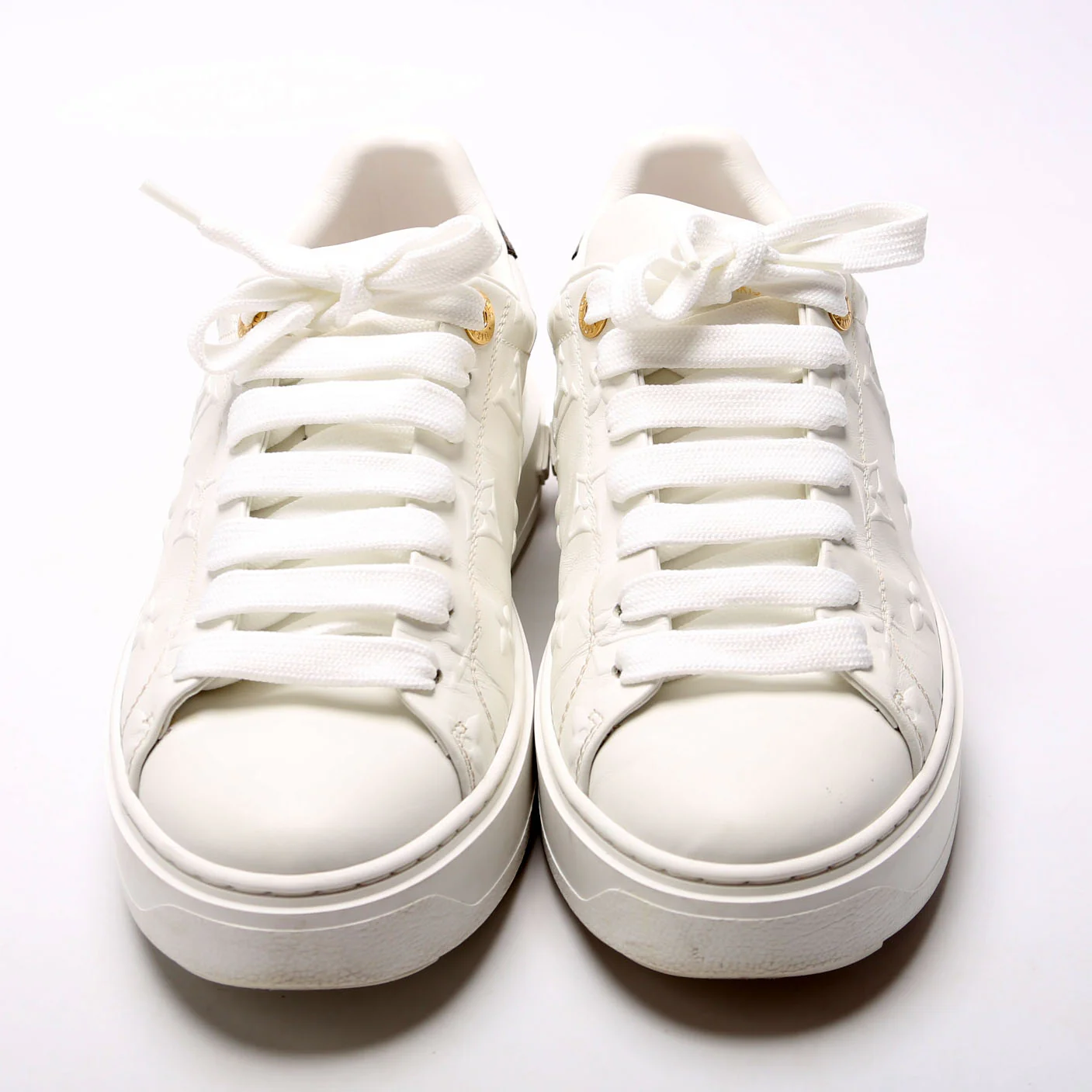 Timeout Sneakers Size 35.5 White/Brown - Image 2