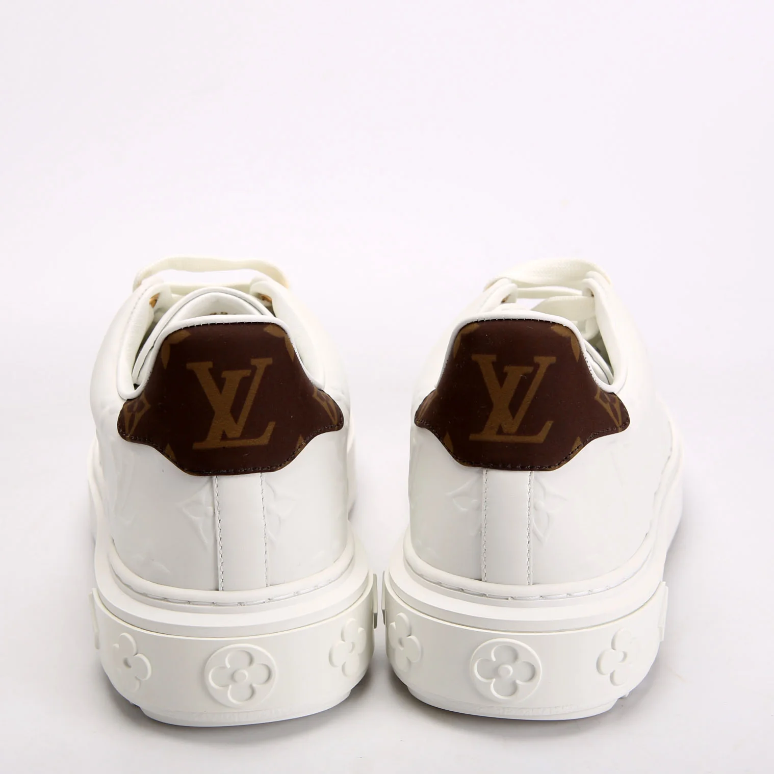 Timeout Sneakers Size 37.5 White/Brown - Image 4