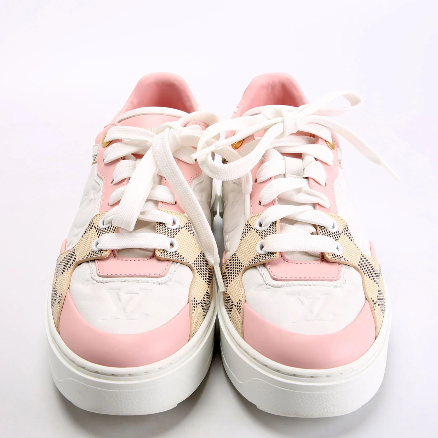 Timeout Sneakers Size 38.5 White/Pink - Image 2