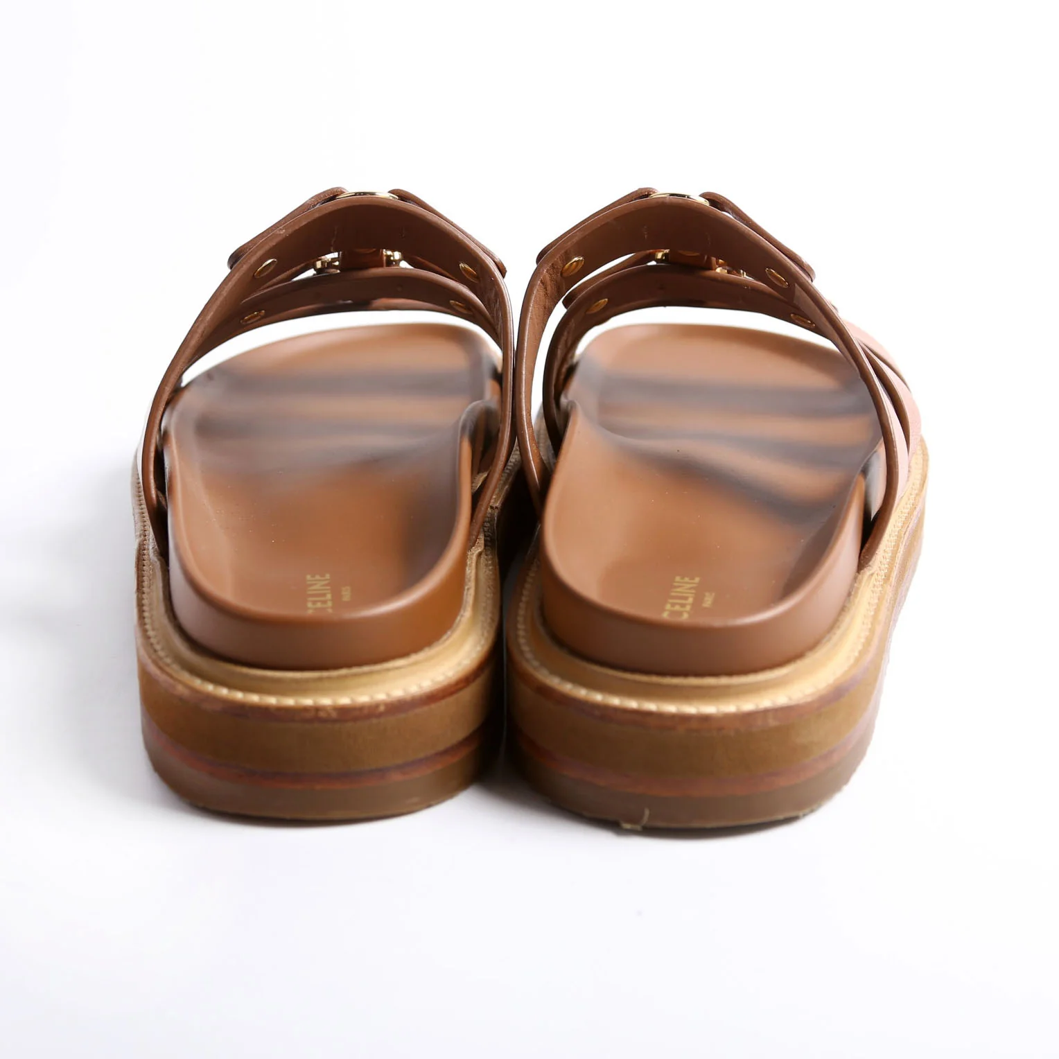 Tippi Slides Calfskin Size 37 Brown - Image 4