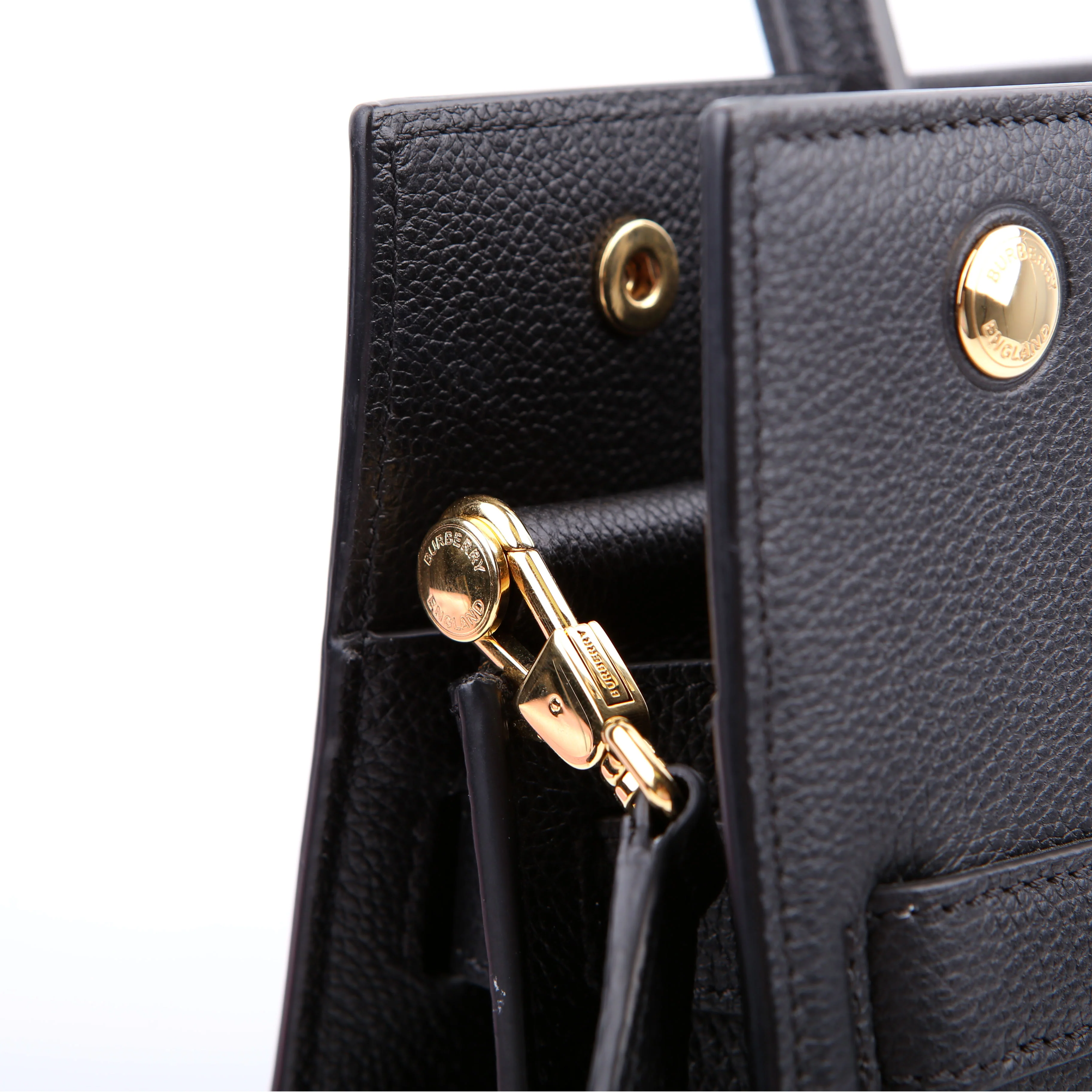 Title Bag Small Grain Leather Black - Image 11