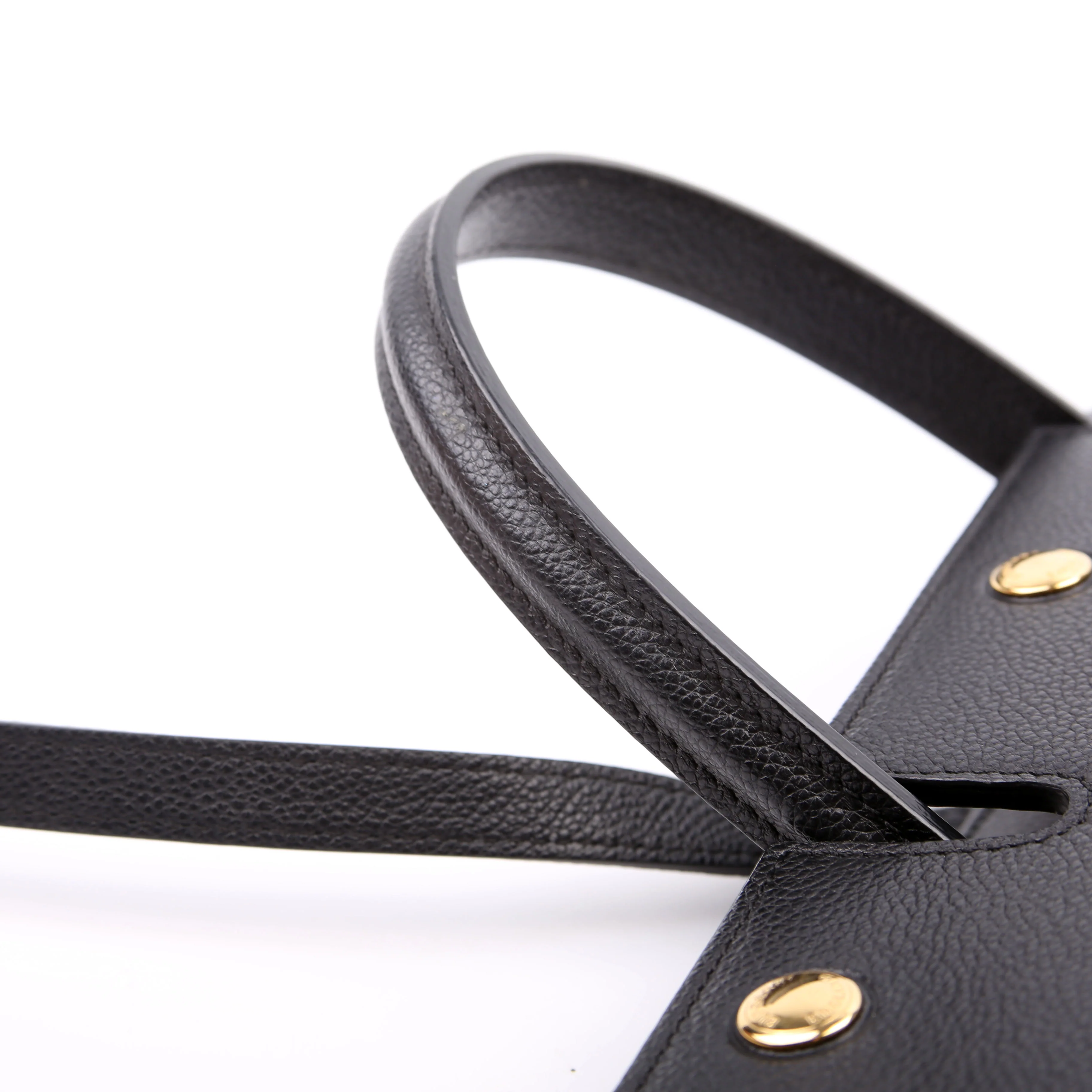 Title Bag Small Grained Calfskin Black - Image 7
