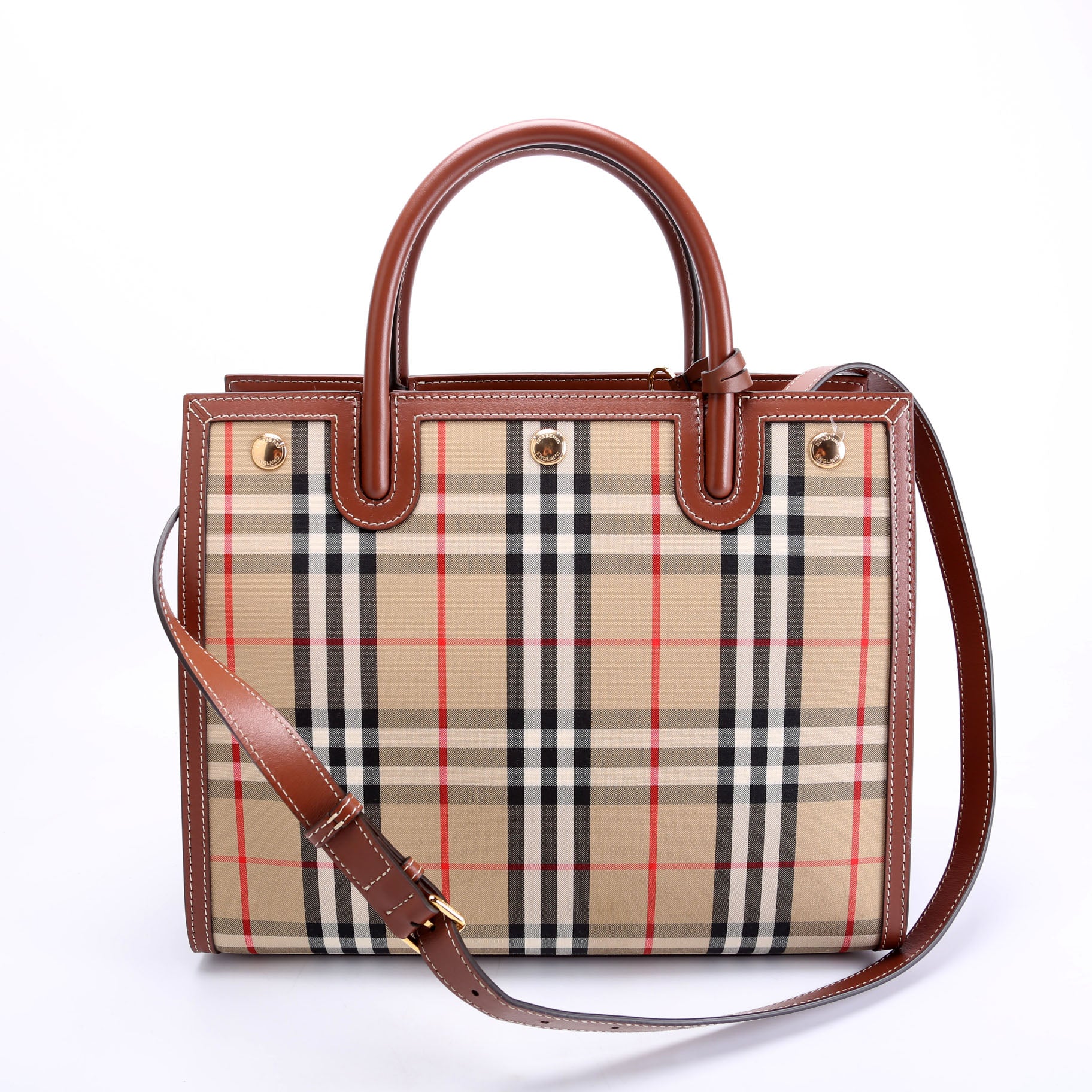 Title Vintage Check Medium Tote 8025274 - Image 3