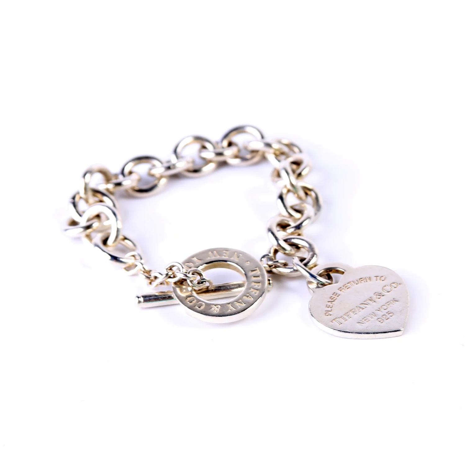 Toggle Heart Please Return To 925 Bracelet - Image 3