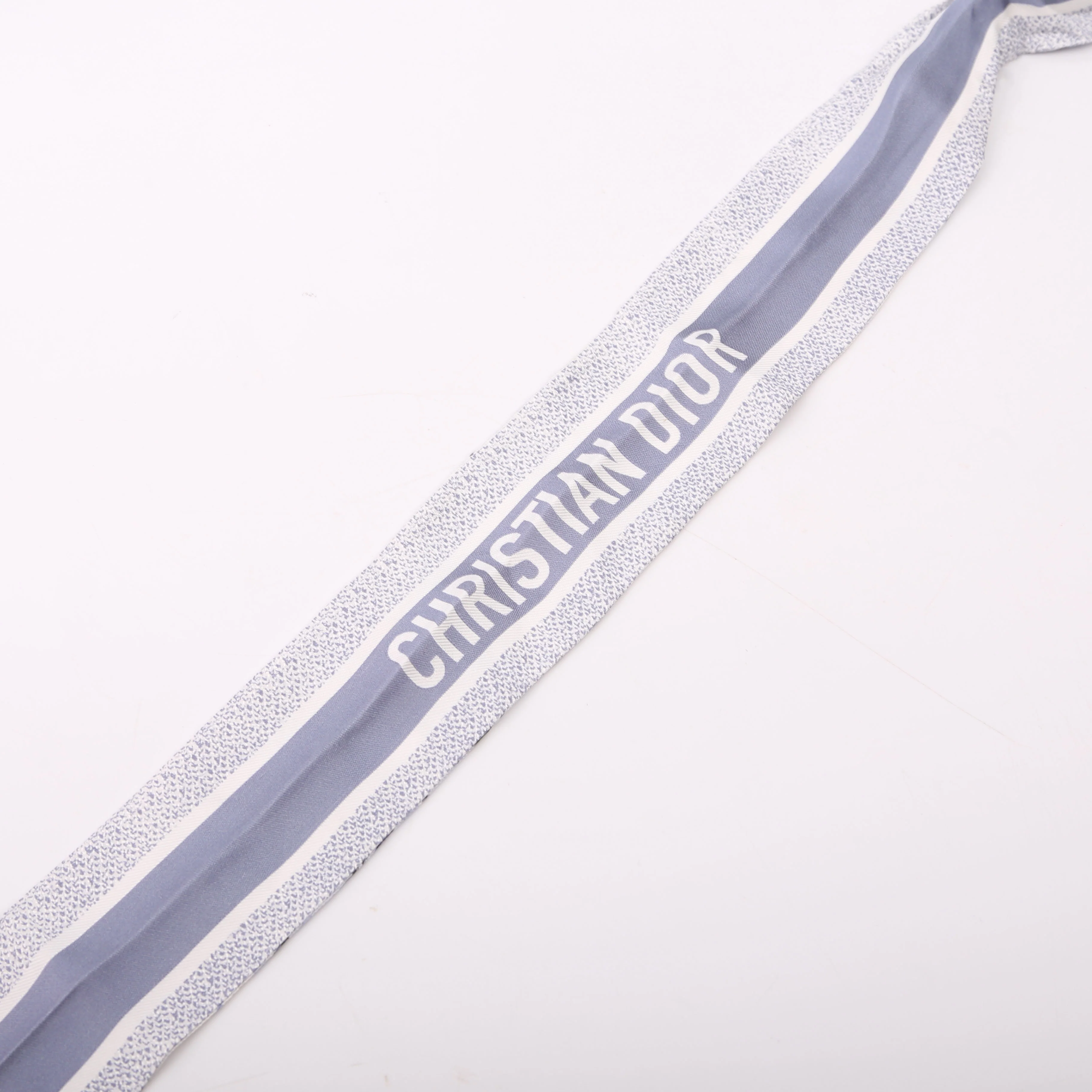 Toile De Jouy Mitzah Twilly Silk Scarf Periwinkle/White - Image 2