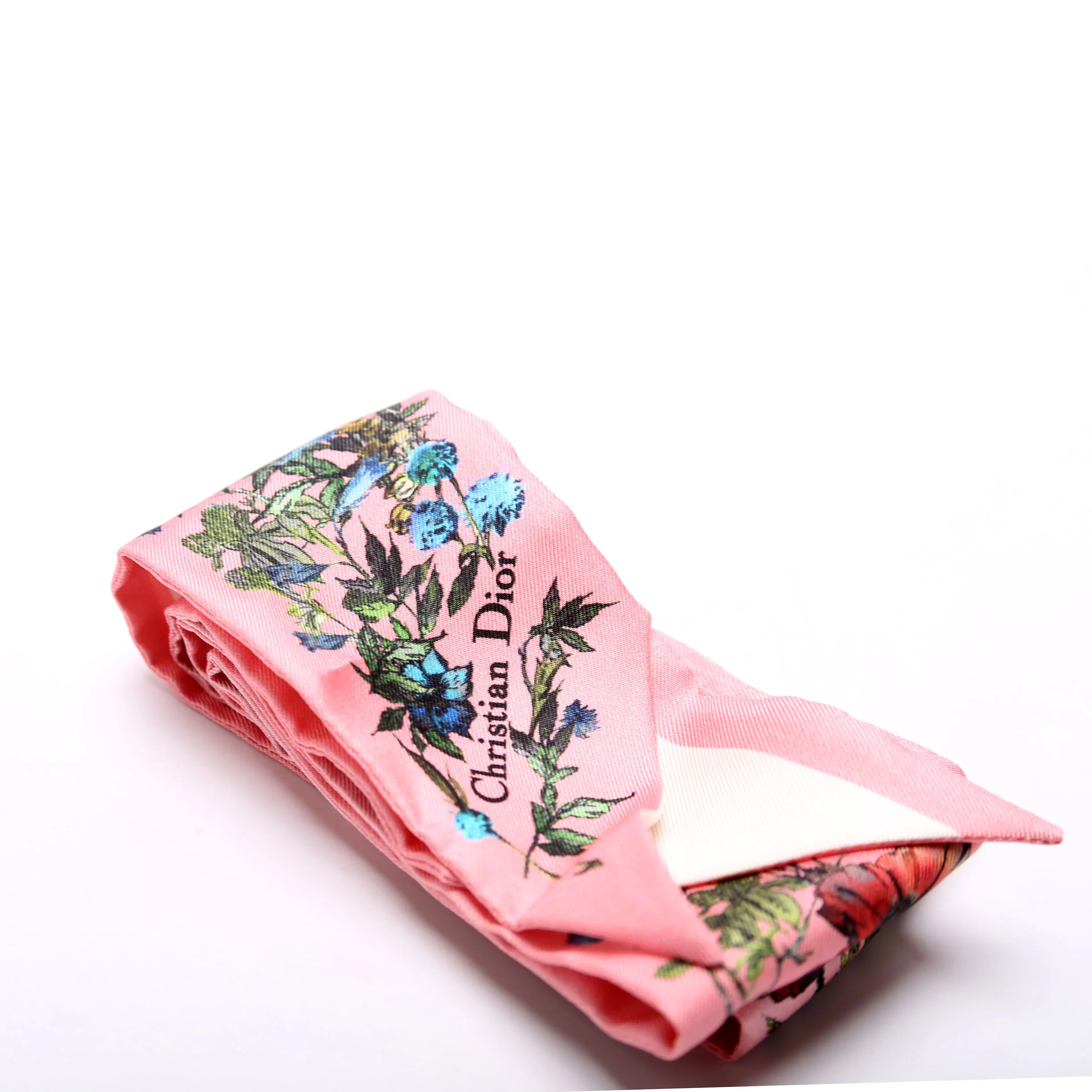 Toile De Jouy Mitzah Twilly Silk Scarf Pink/Multicolor - Image 4