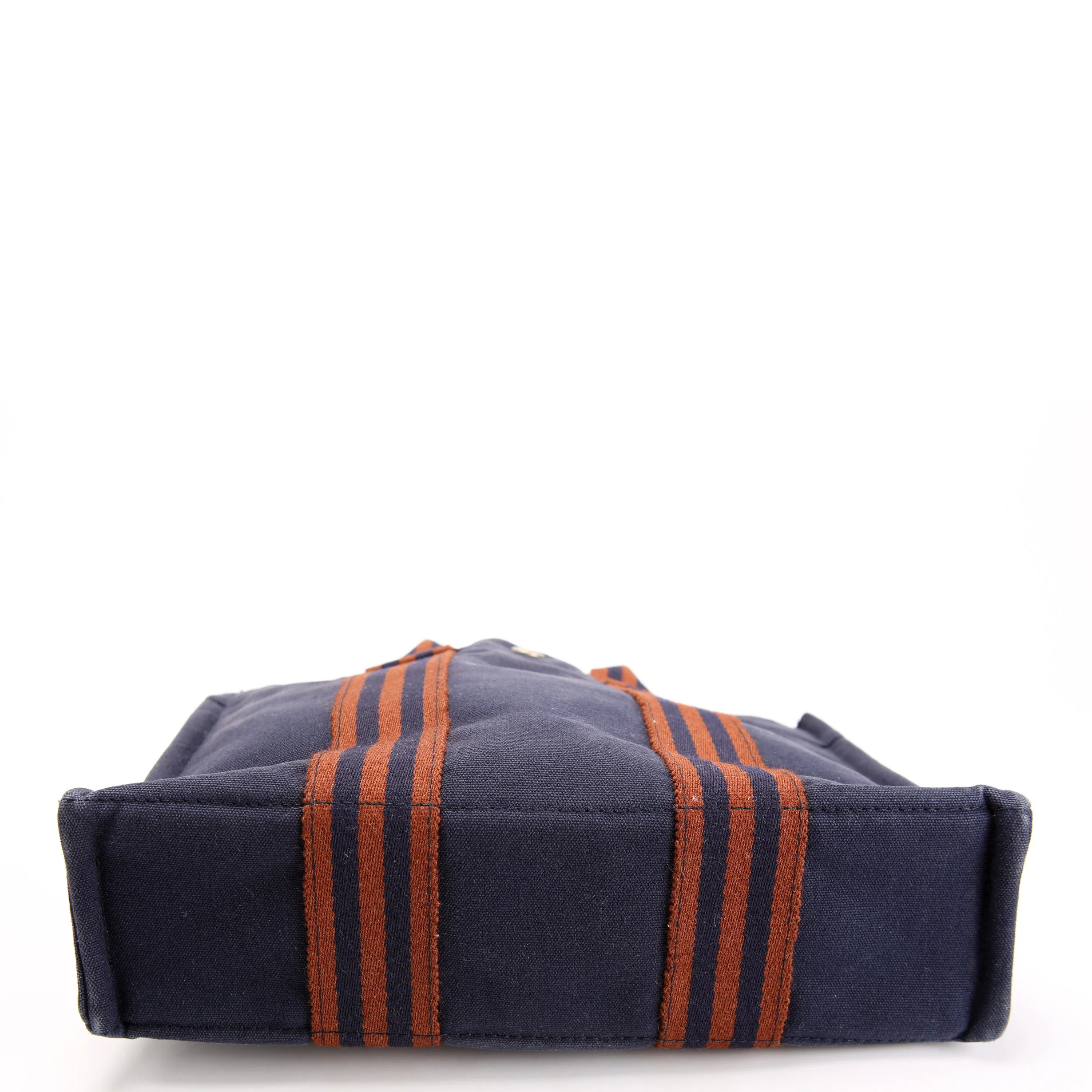 Toile Fourre-Tout PM Tote Navy/Brown - Image 4