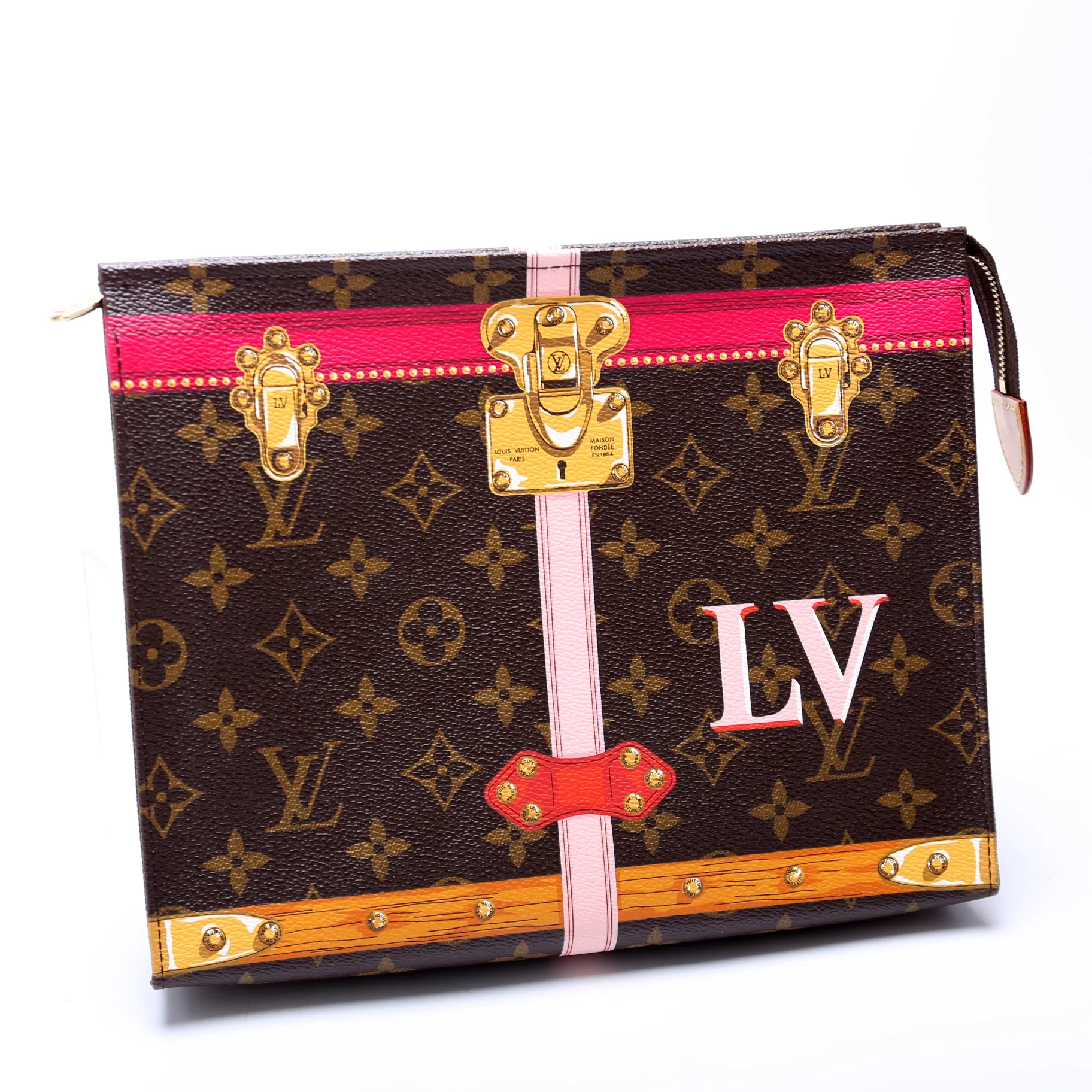 Toiletry Pouch 26 Summer Trunks Monogram - Image 2
