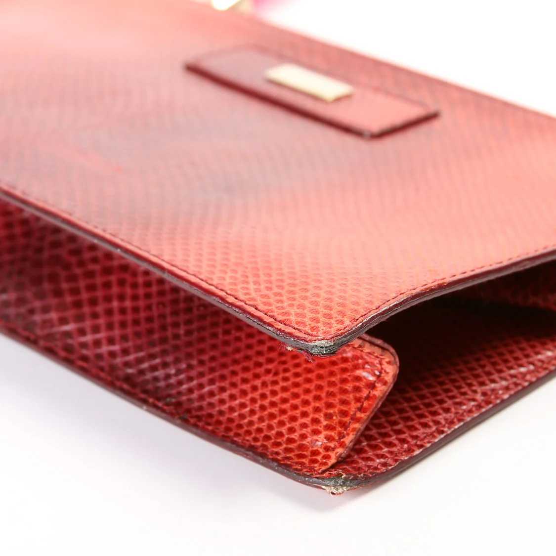 Tom Ford Lucite Top Handle Lizard - Image 7