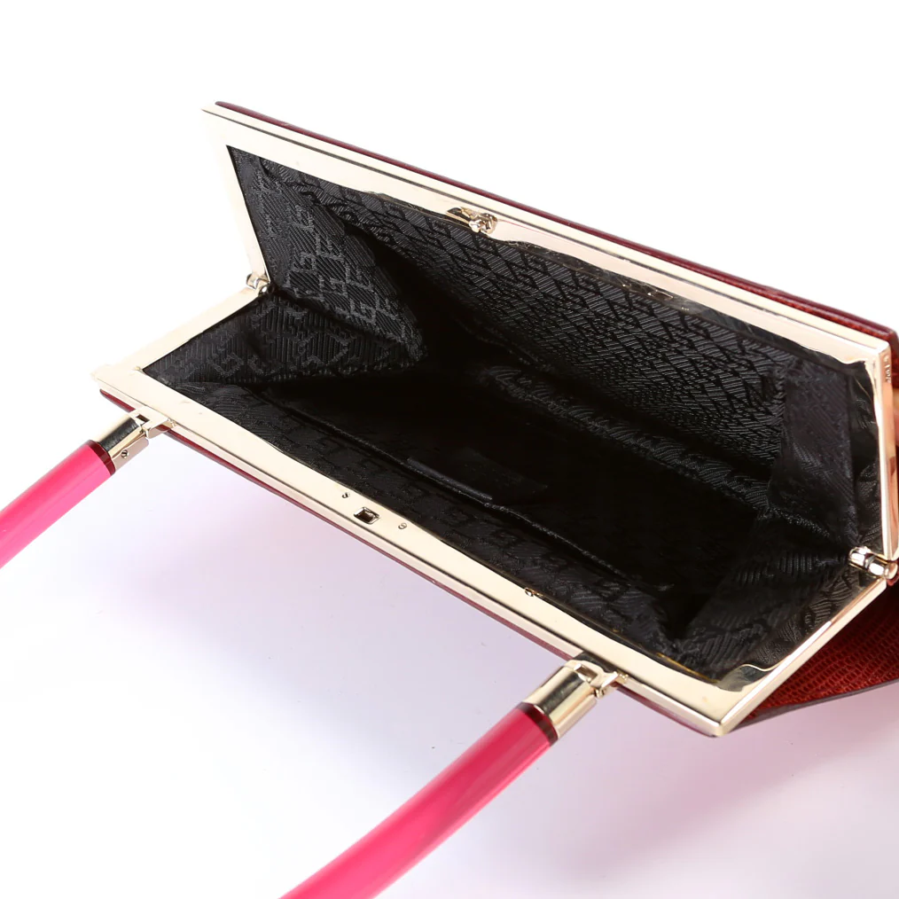 Tom Ford Lucite Top Handle Lizard - Image 9