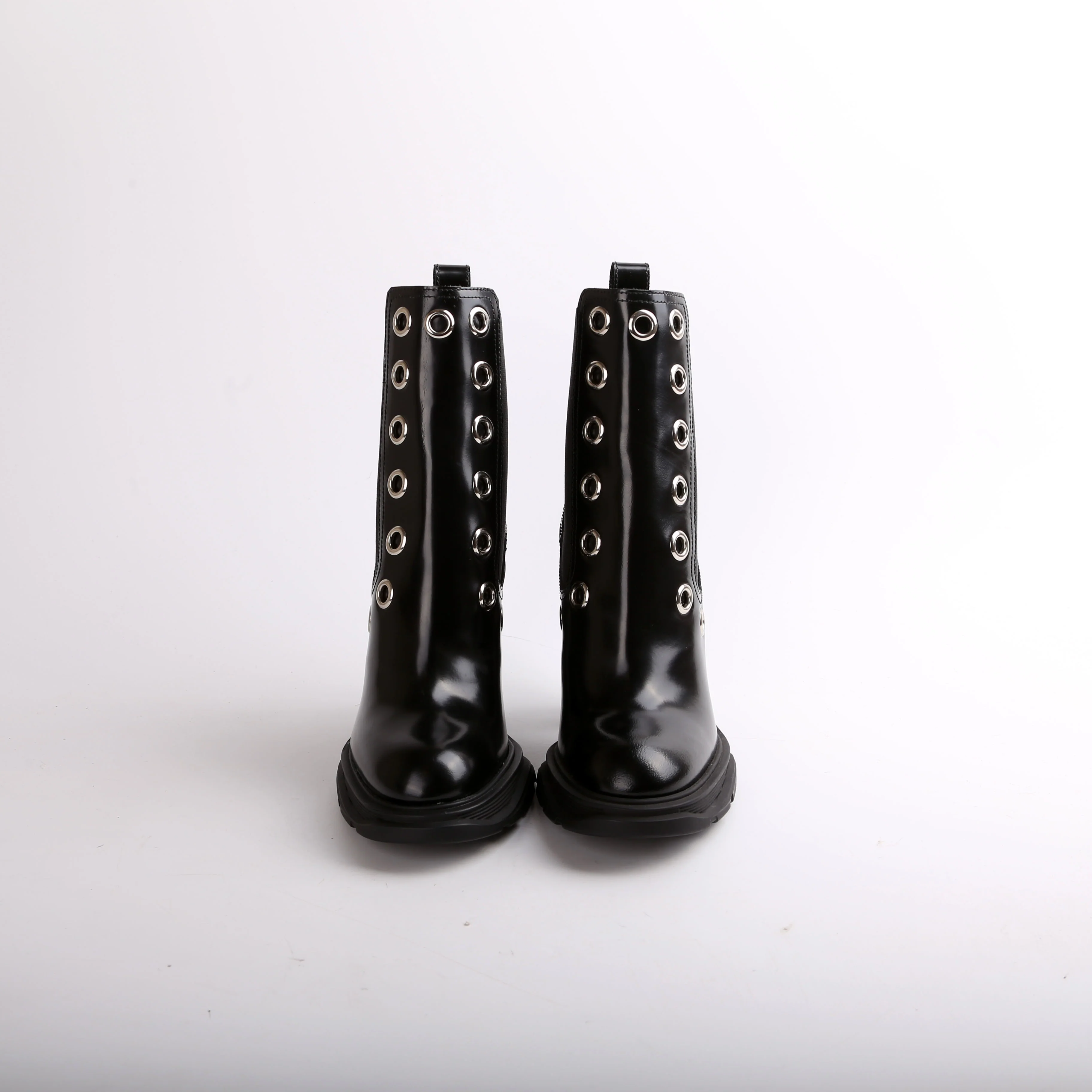 Tread Grommet Embellished Chelsea Boots Size 37.5 - Image 2