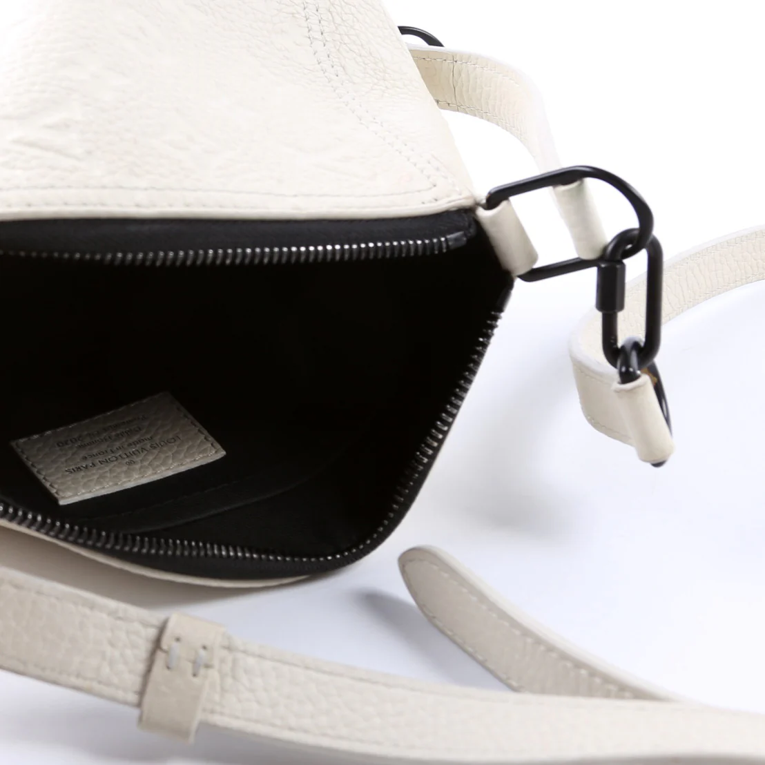 Triangle Crossbody Empreinte Cream - Image 11