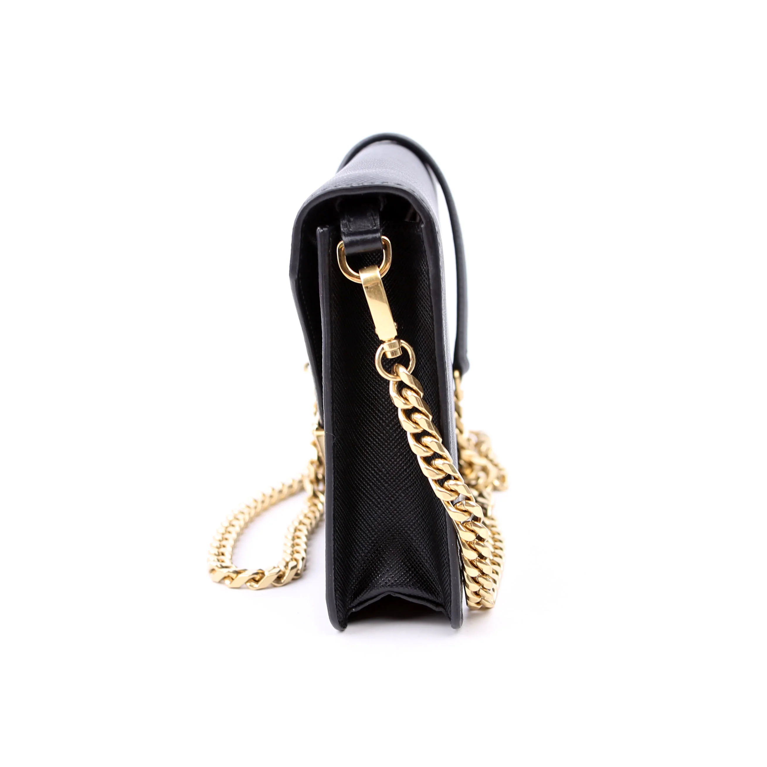 Triangle Envelope Saffiano Black - Image 4