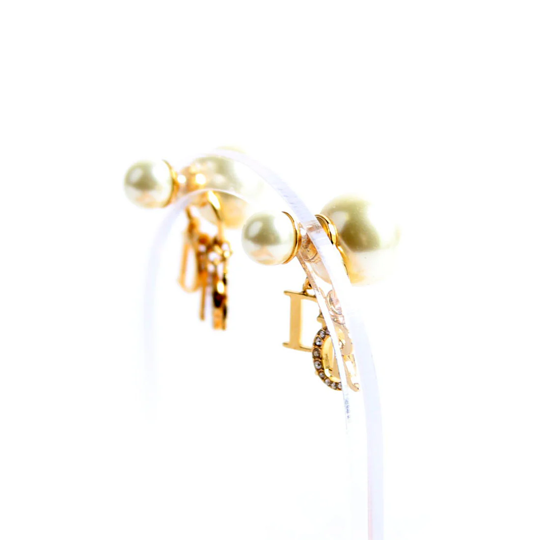 Tribales Resin Pearl Dangle Earrings - Image 2