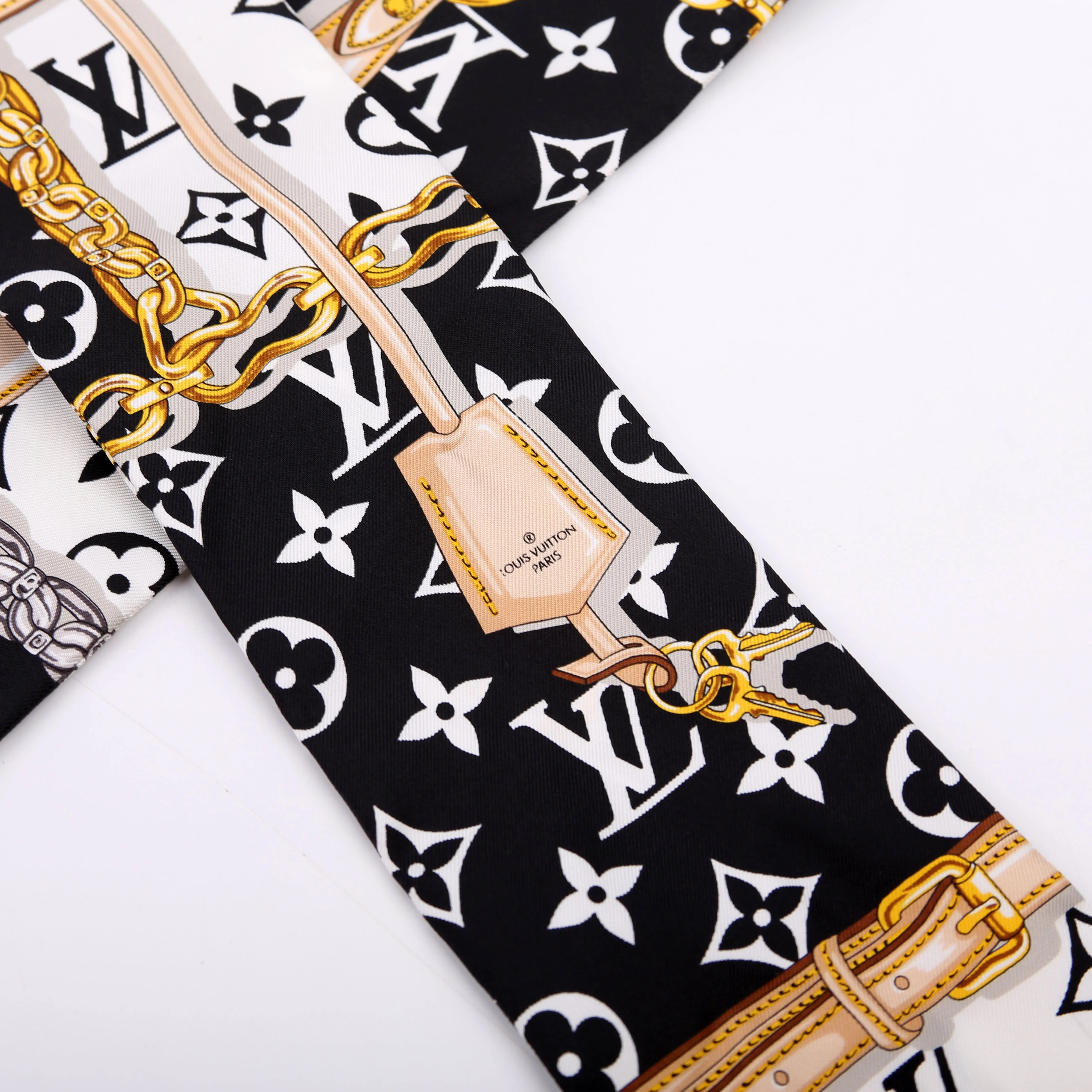 Tribute Bandeau Scarf Black/White - Image 3
