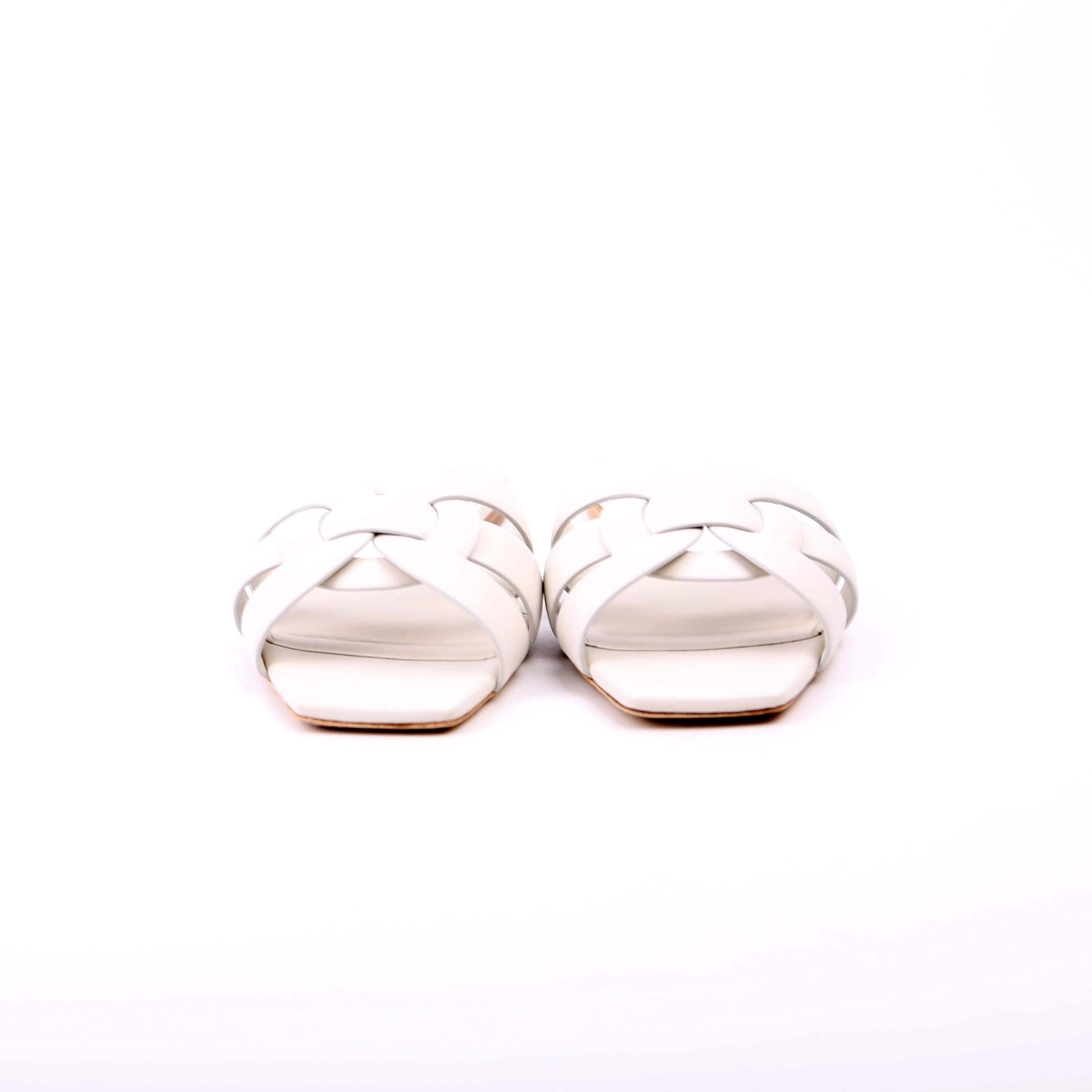 Tribute Flat Mules Size 38.5 White - Image 2