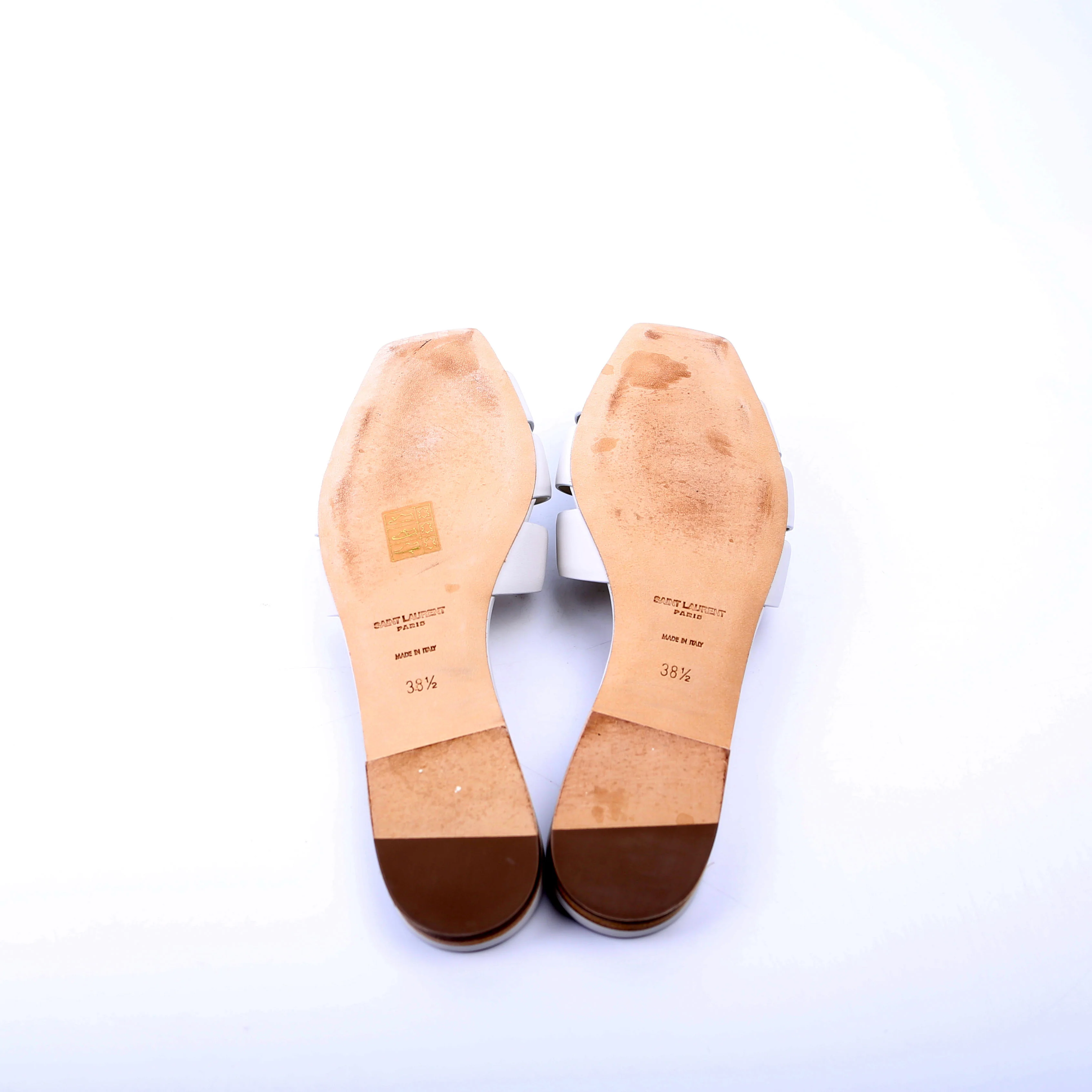 Tribute Flat Mules Size 38.5 White - Image 6
