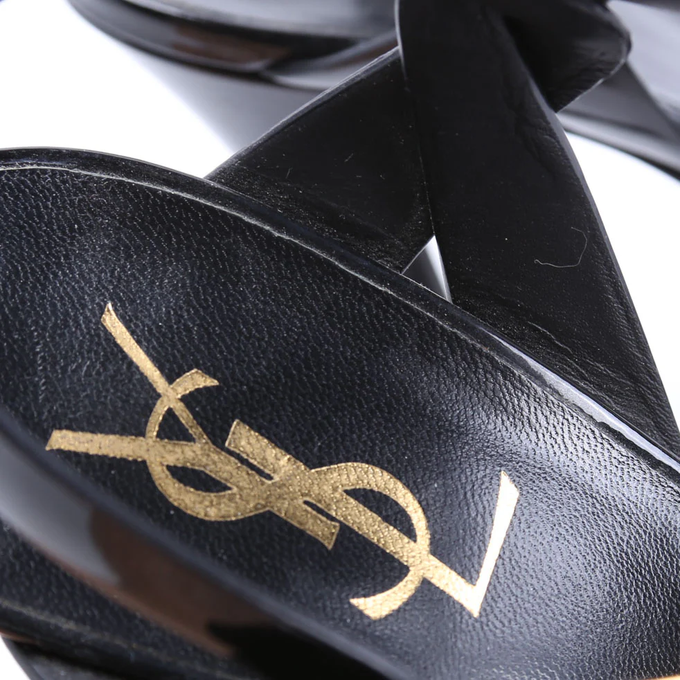 Tribute Platform Patent Sandal Heels Size 37 - Image 10