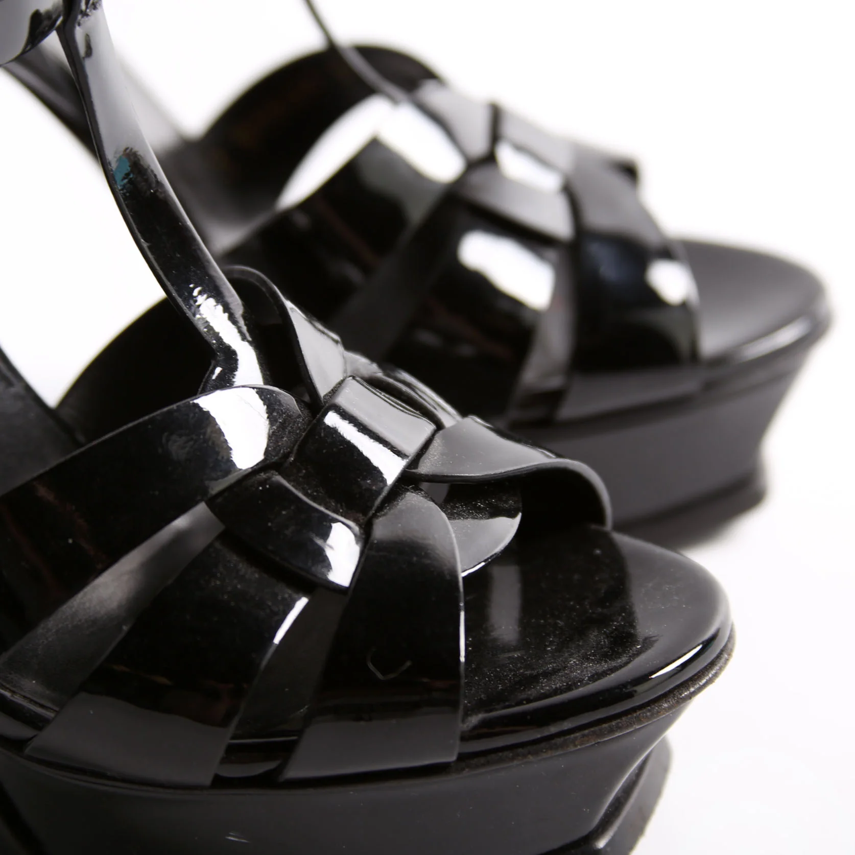 Tribute Platform Patent Sandal Heels Size 37 - Image 13