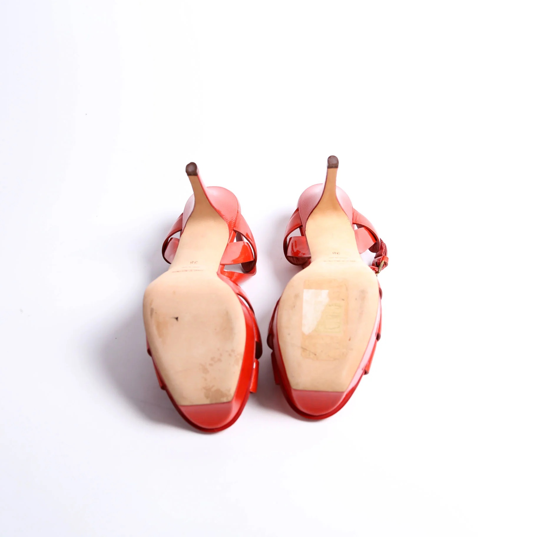 Tribute Platform Sandals 75MM Size 38 Red - Image 8