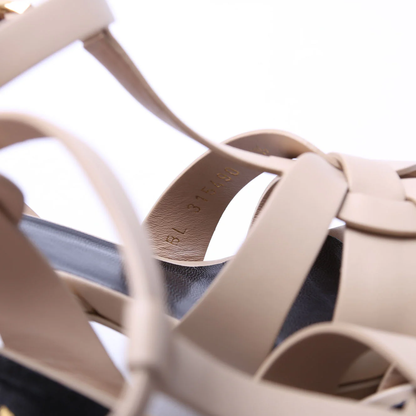 Tribute Platform Sandals Size 37.5 Nude - Image 7