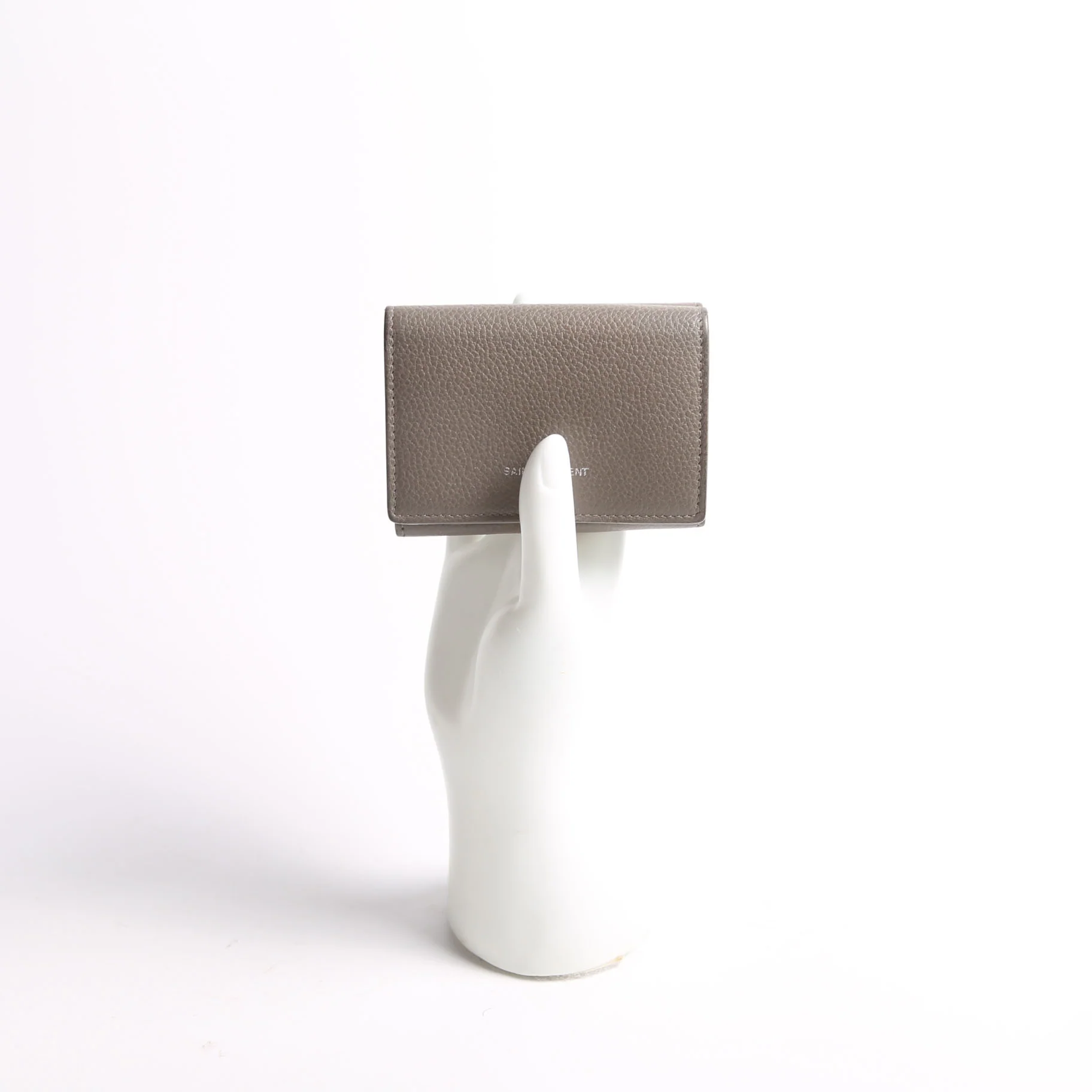 Trifold Compact Wallet 459784 Taupe - Image 6