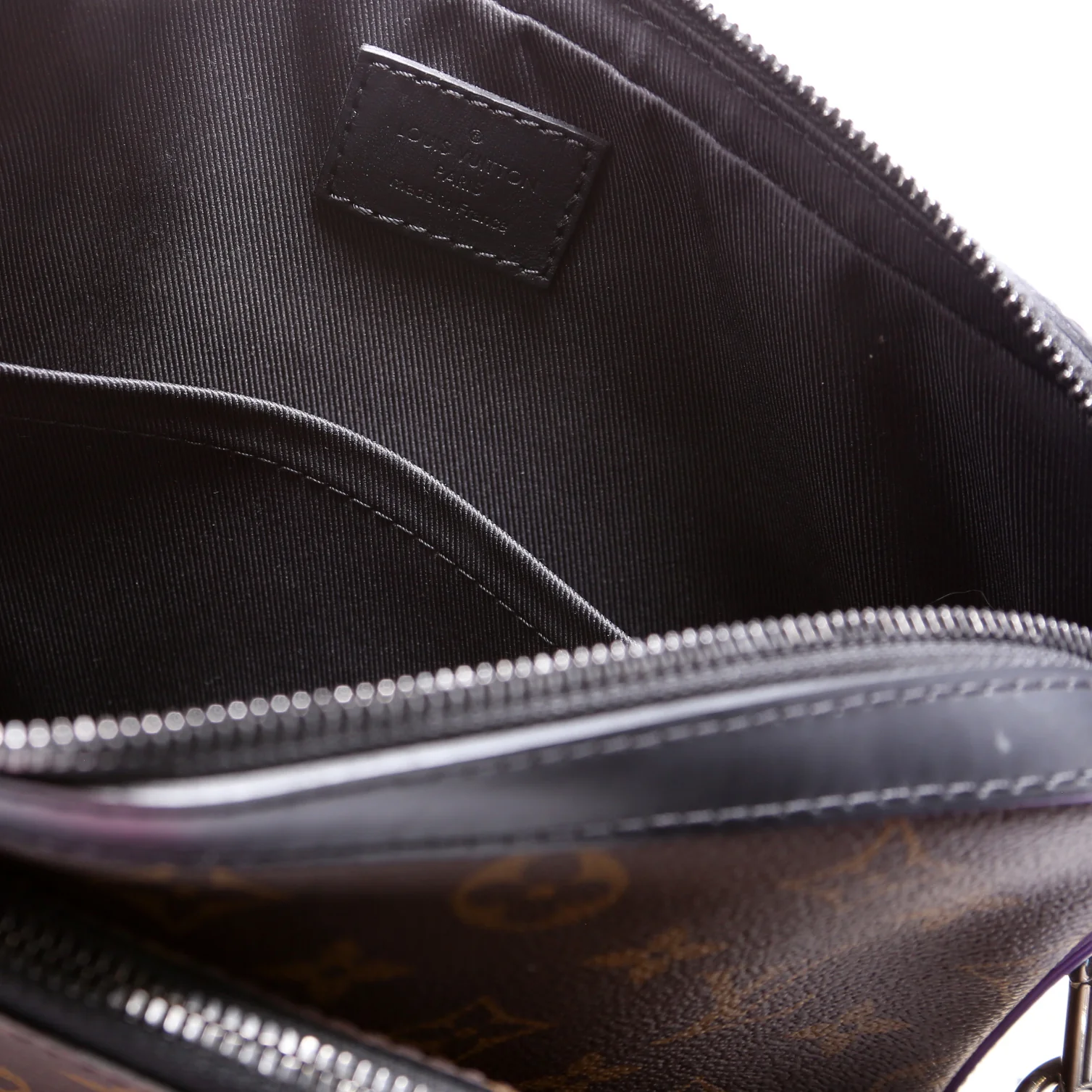 Trio Messenger Macassar Monogram Black/Purple - Image 8