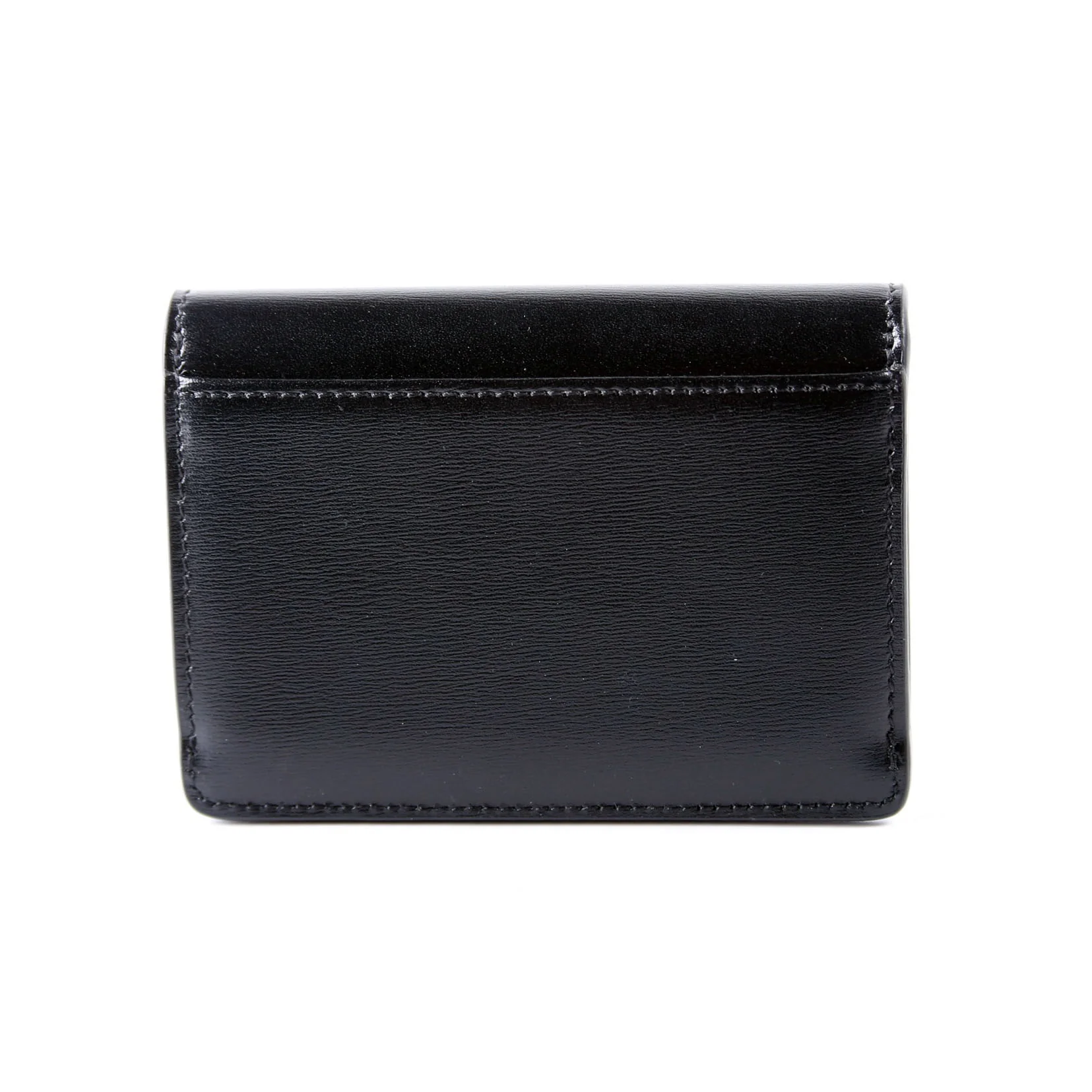 Triomphe Calf Flap Card Holder Black - Image 2