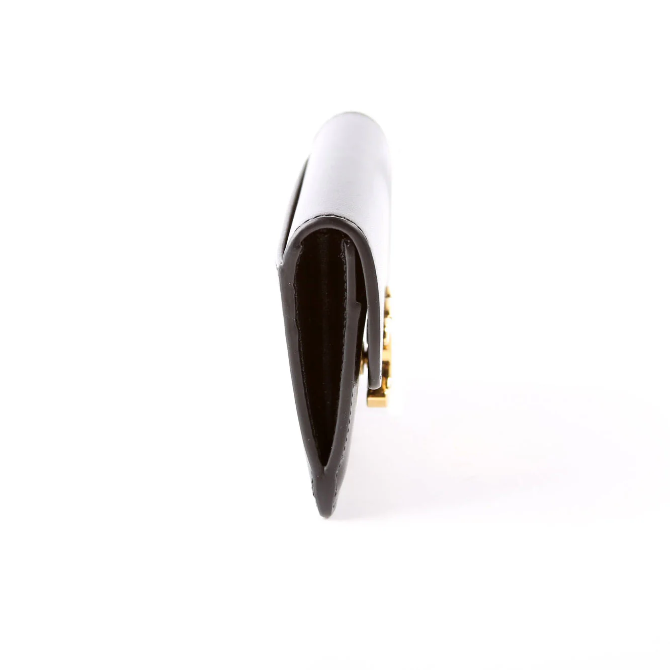 Triomphe Calf Flap Card Holder Black - Image 3