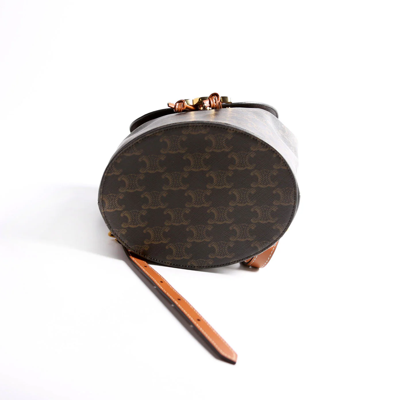 Triomphe Calfskin Bonnie Backpack Black/Brown - Image 5