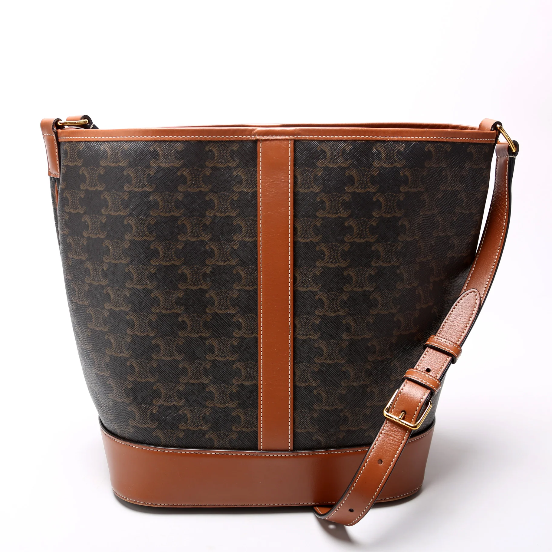 Triomphe Medium Bucket Bag - Image 3