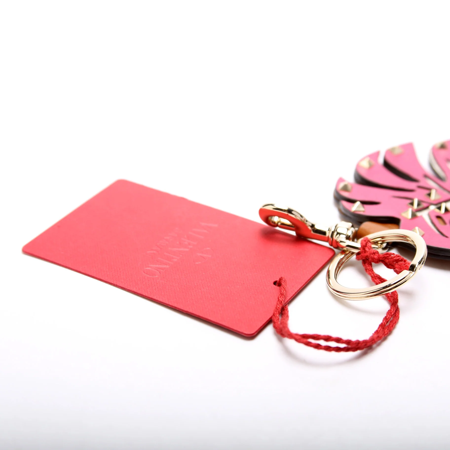 Tropical Dream Rockstud Palm Leaf Key Chain - Image 6