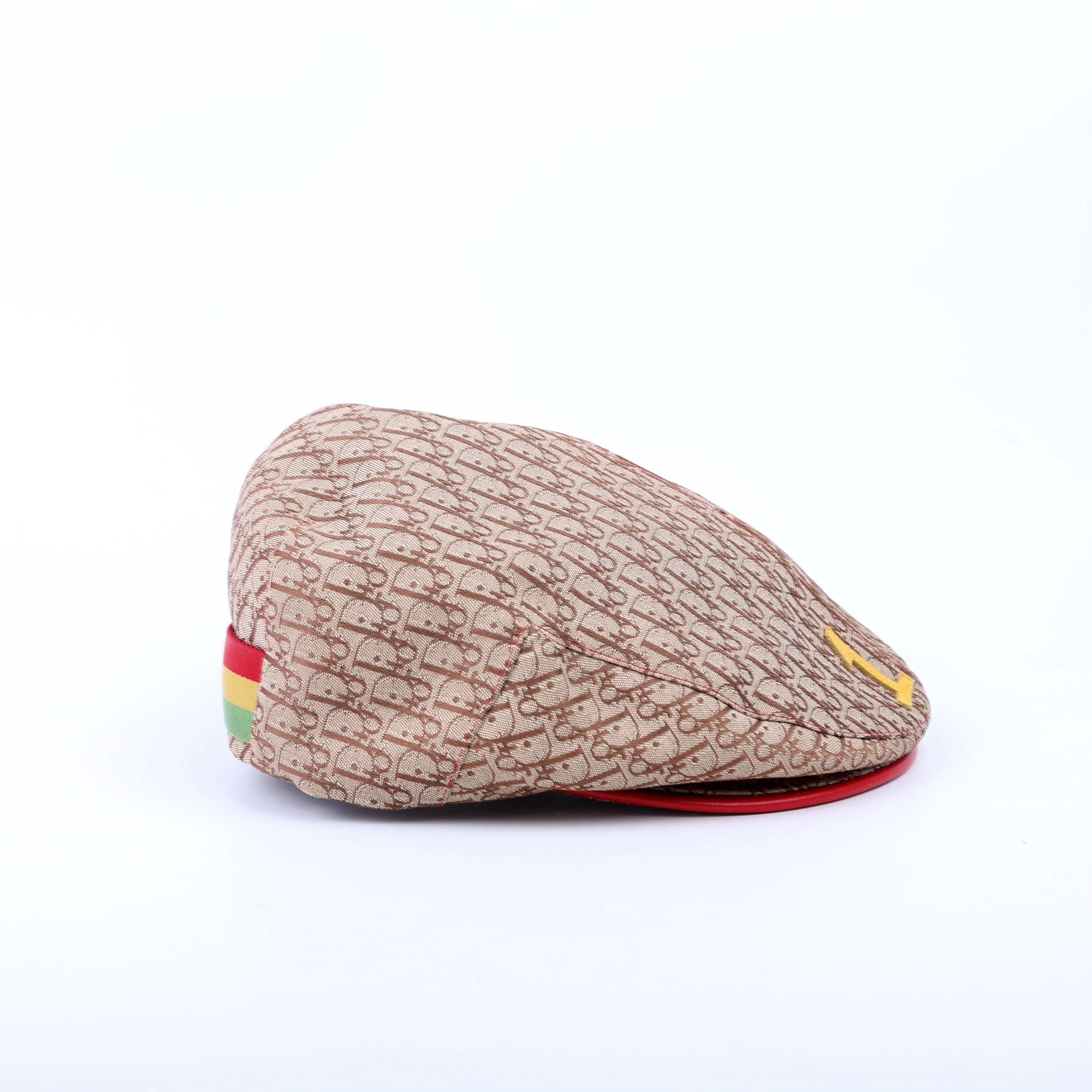 Trotter Canvas Rasta Newsboy Cap Size 56 - Image 3