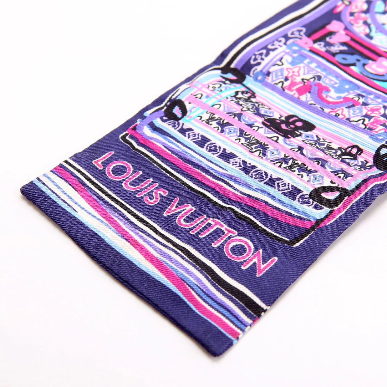 Trunks Bandeau Silk Scarf Purple - Image 3