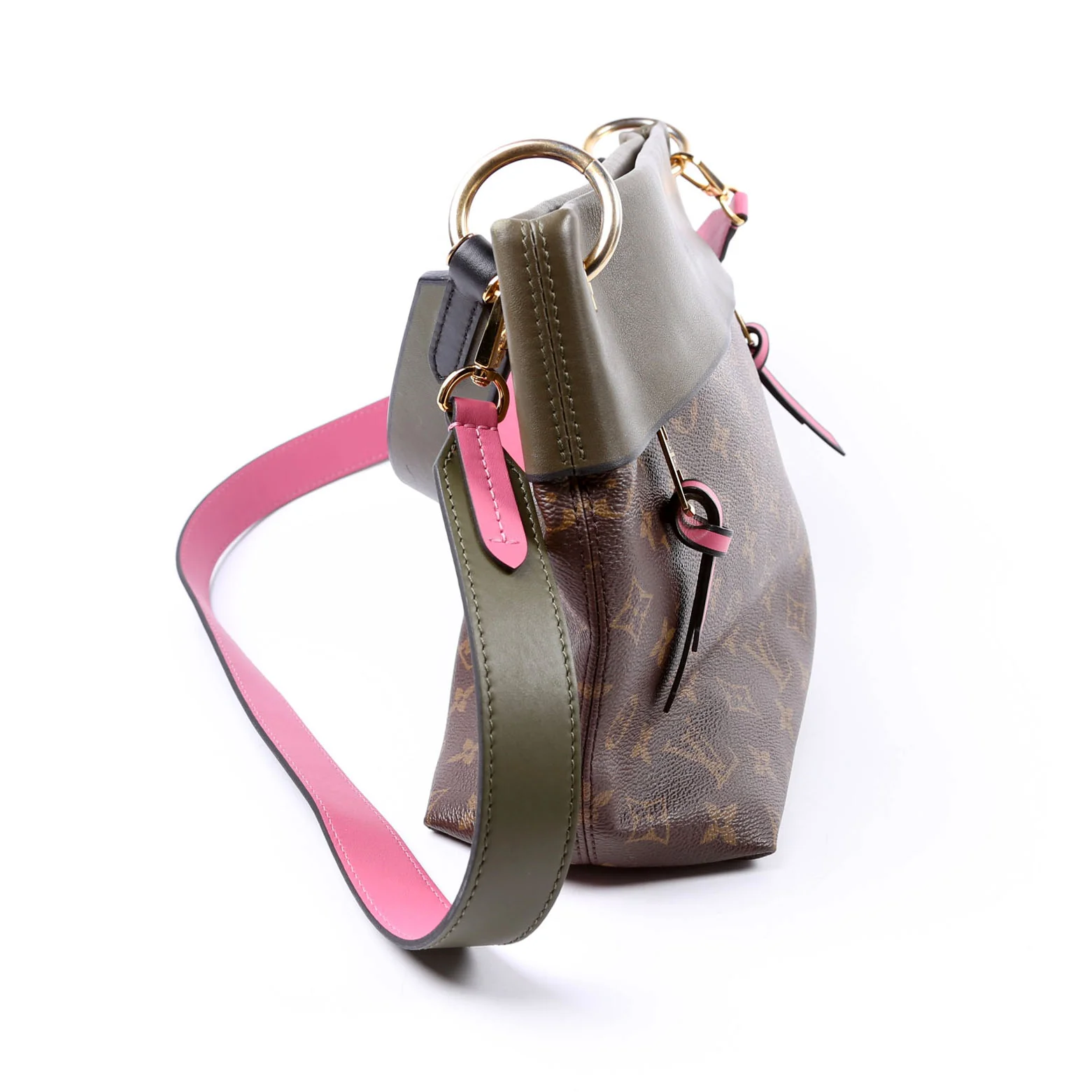 Tuileries Besace Hobo Monogram Pink/Green - Image 3