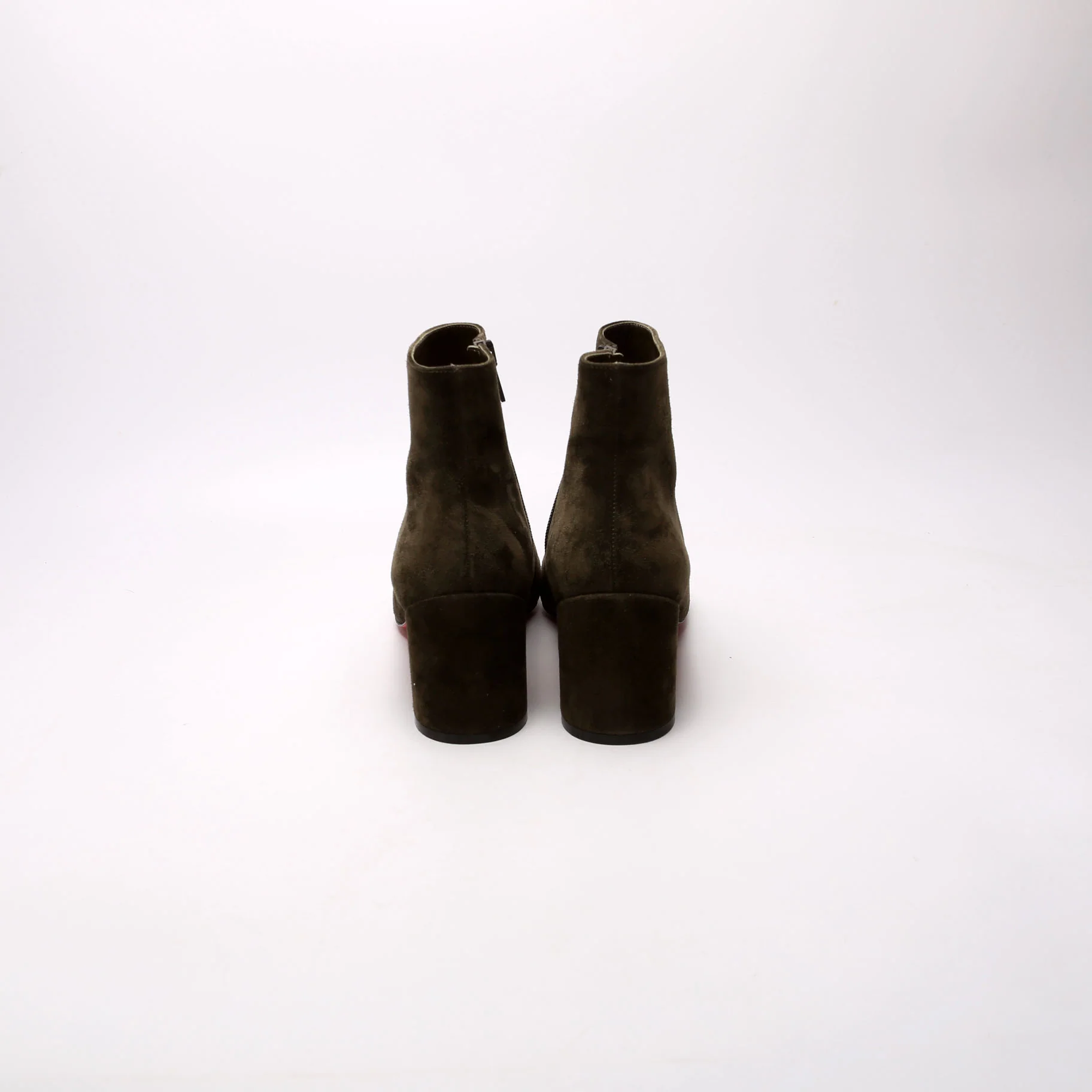 Turela 55MM Suede Ankle Boots Size 38 Green - Image 4