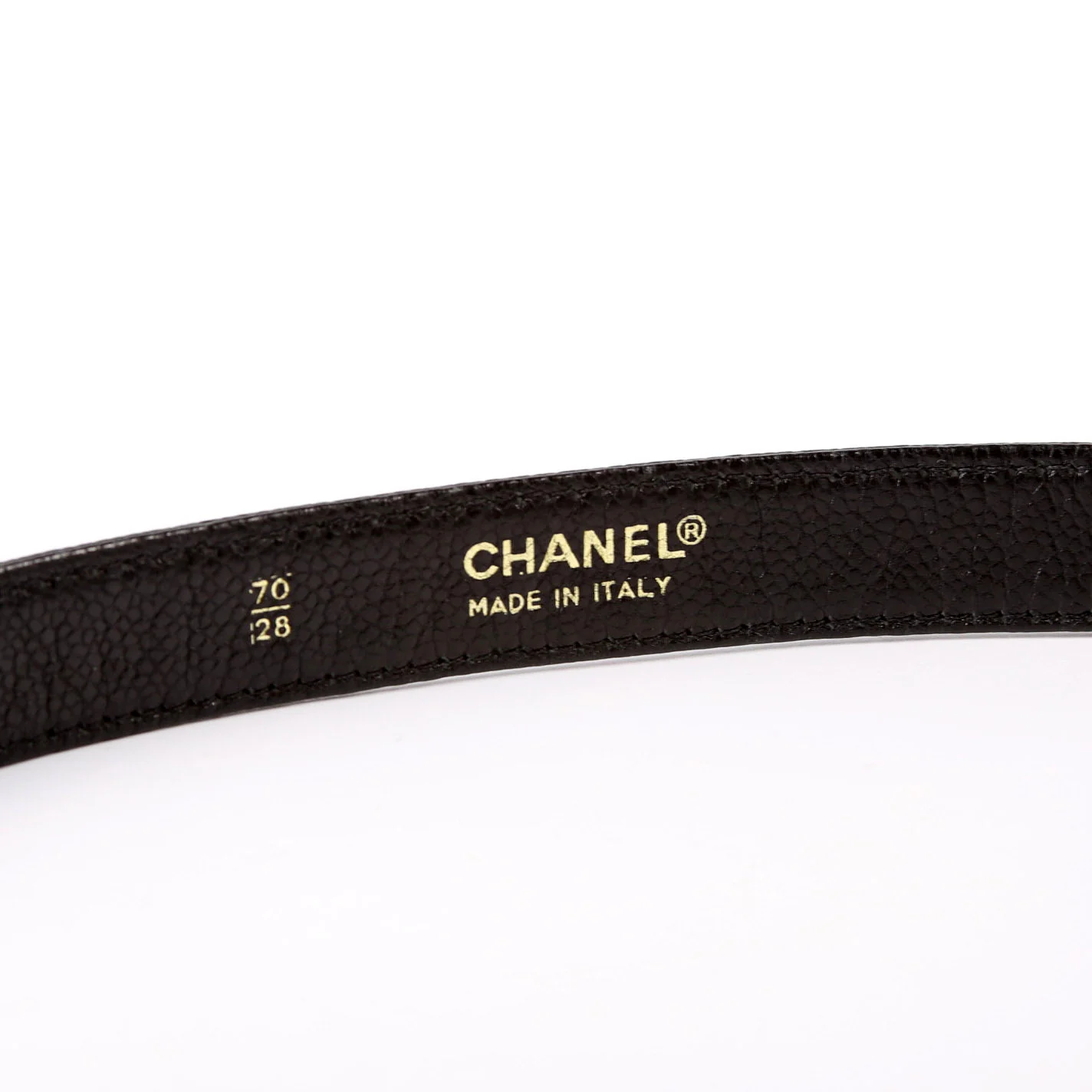 Turnlock Caviar Vintage Belt Size 70/28 Black - Image 5