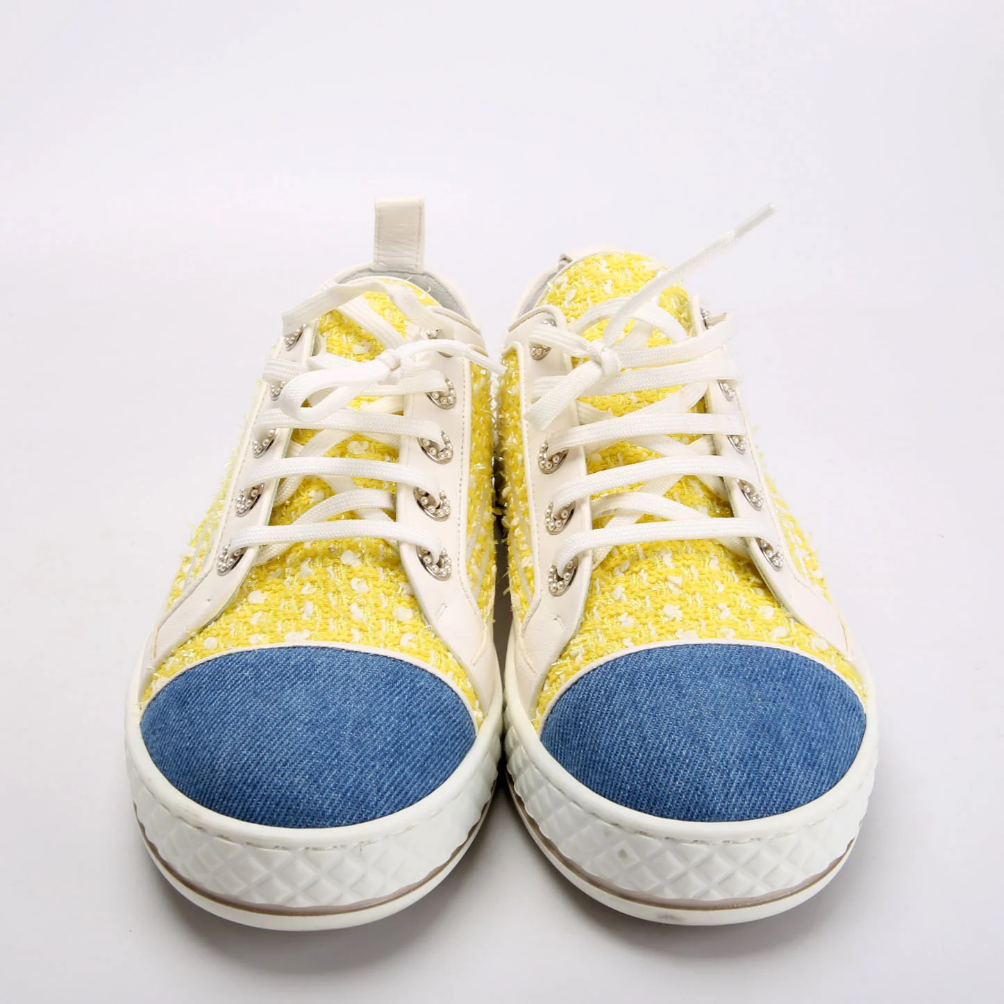 Tweed Low Top Sneakers Size 39 - Image 2