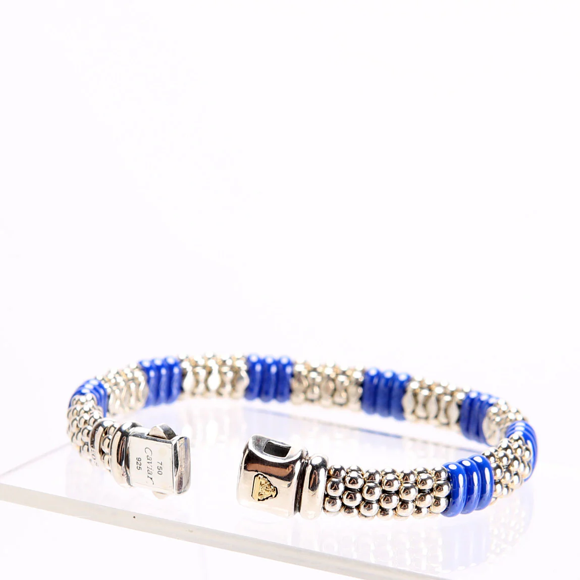 Ultramarine Ceramic Beaded Caviar/925 - Image 4