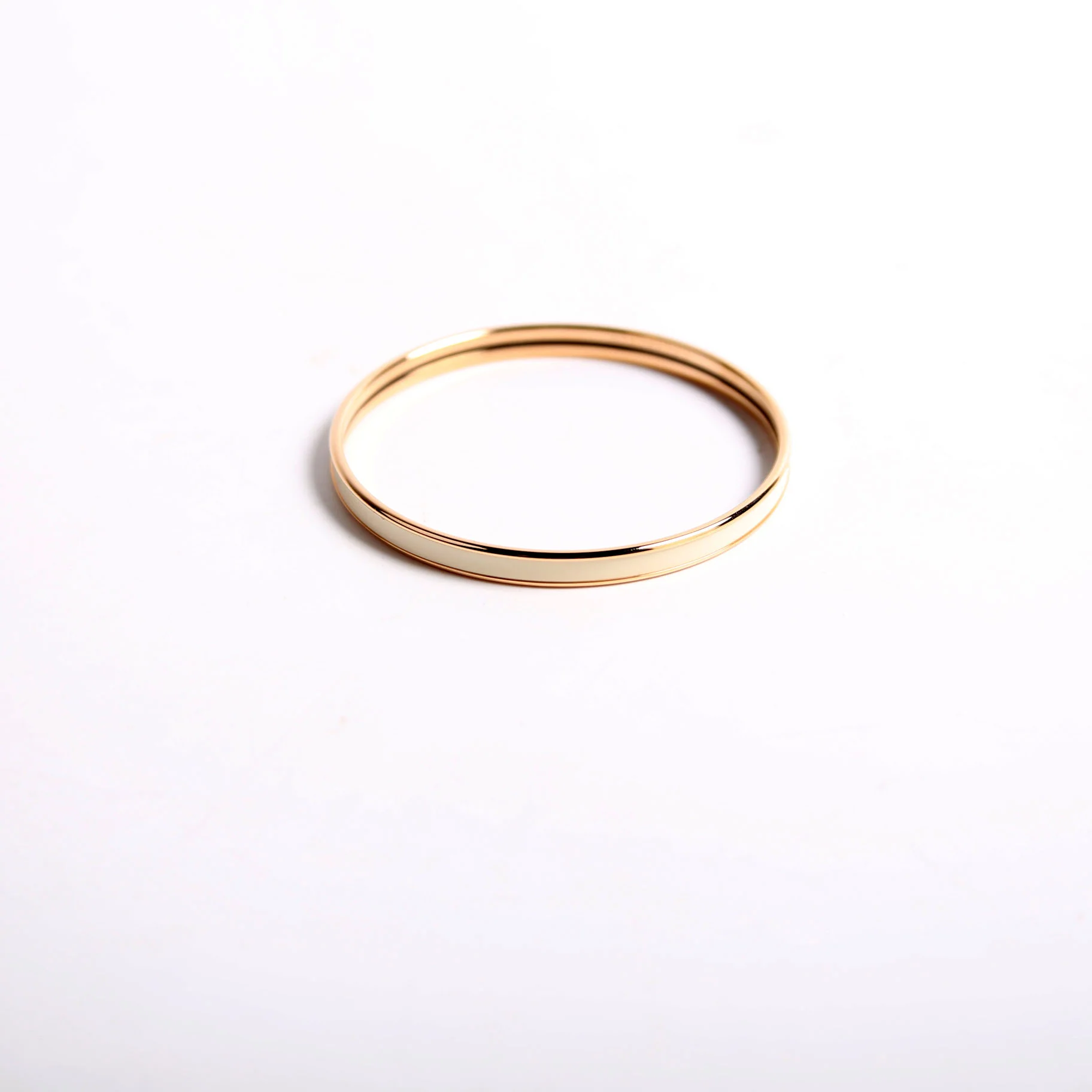 Uni Bangle Narrow Cream/Gold - Image 2