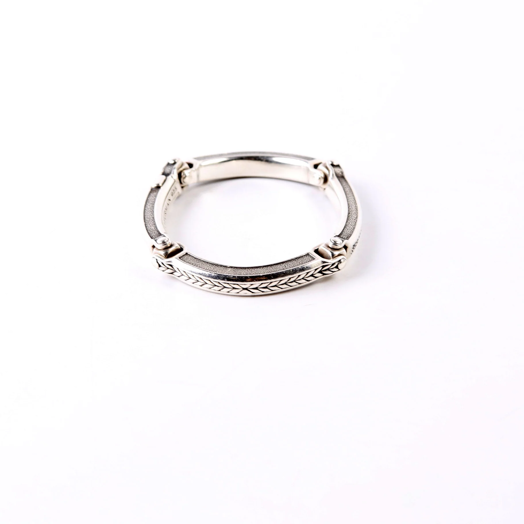 Universal Bolt Link Bracelet Black Pave/925 - Image 4