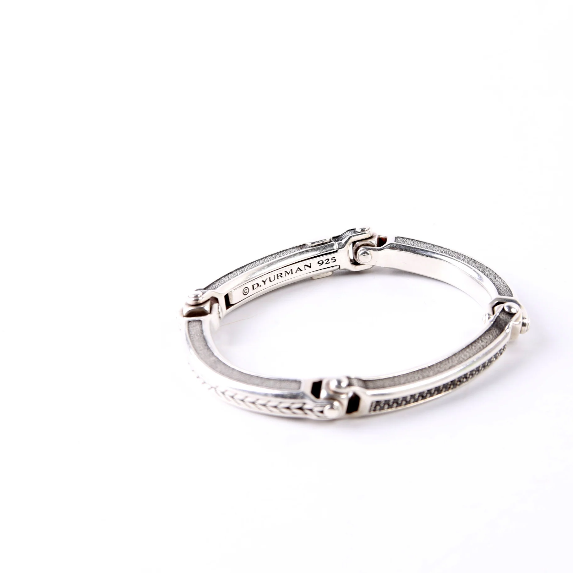 Universal Bolt Link Bracelet Black Pave/925 - Image 5